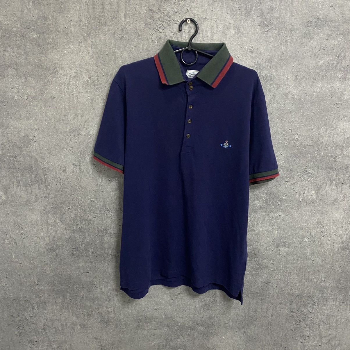 Vivienne Westwood Vivienne Westwood Polo T-Shirt Vintage Small Orb Logo Luxury Size US XL / EU 56 / 4 - 1 Thumbnail