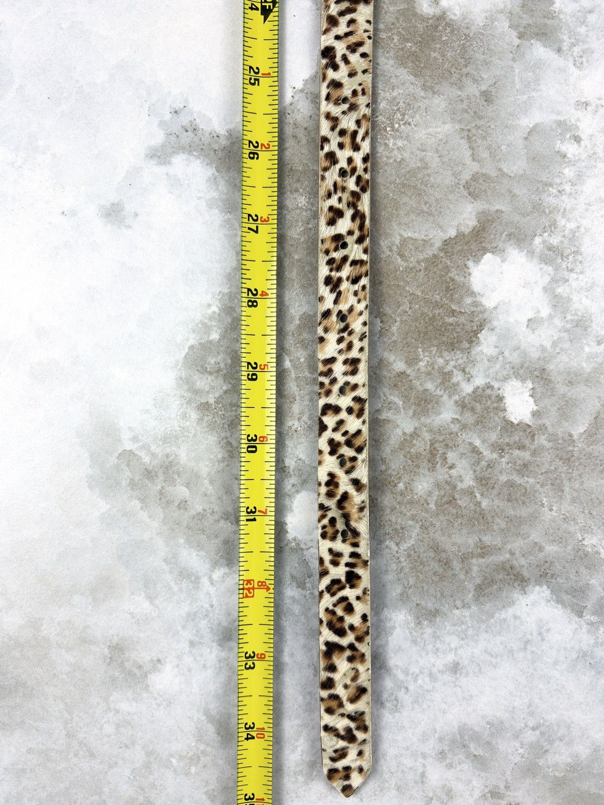 Undercover AW00 Undercover Leopard Cheetah Fur Studded Leather Belt Size ONE SIZE - 7 Thumbnail