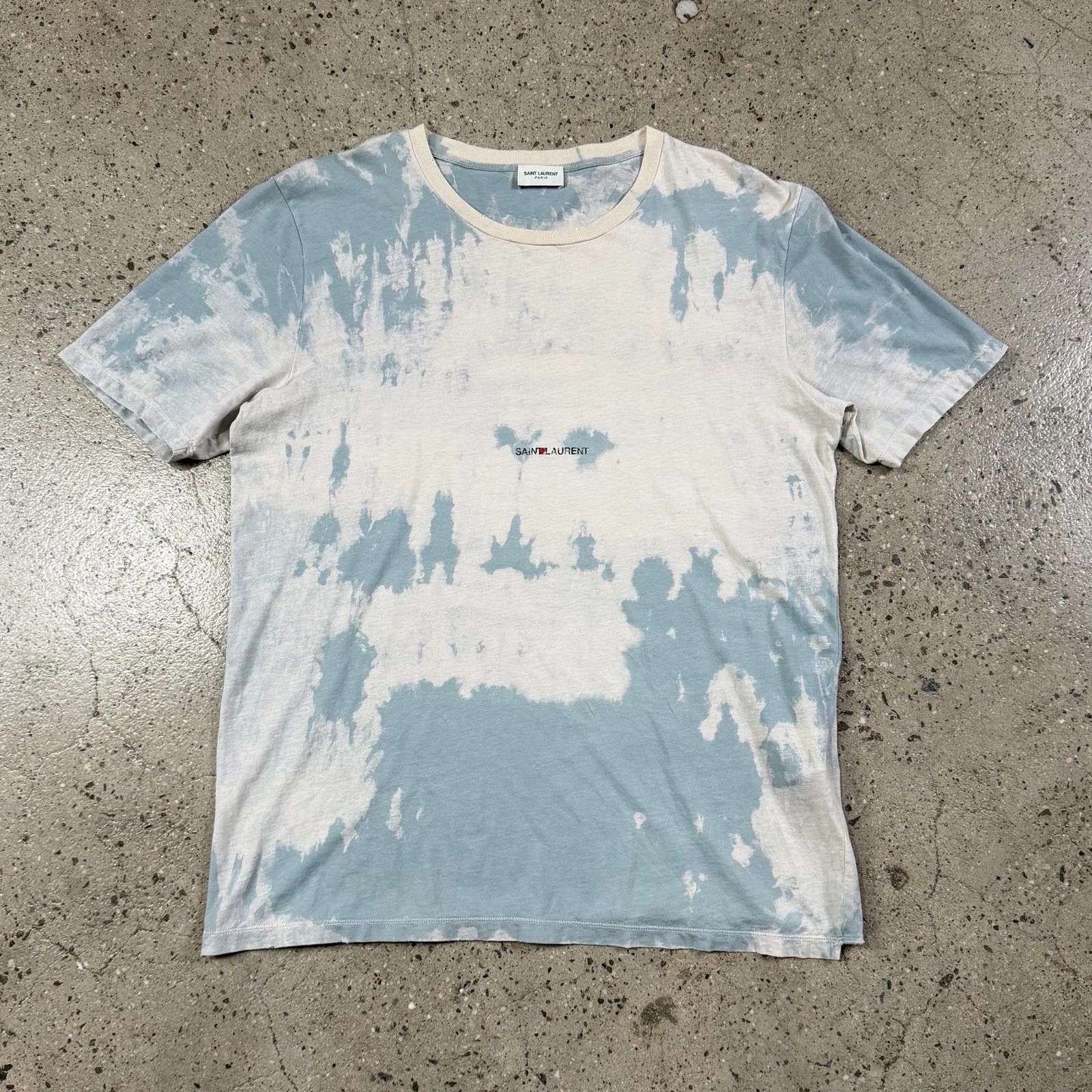 Saint Laurent Paris Saint Laurent Bleached Tee Size US M / EU 48-50 / 2 - 1 Thumbnail