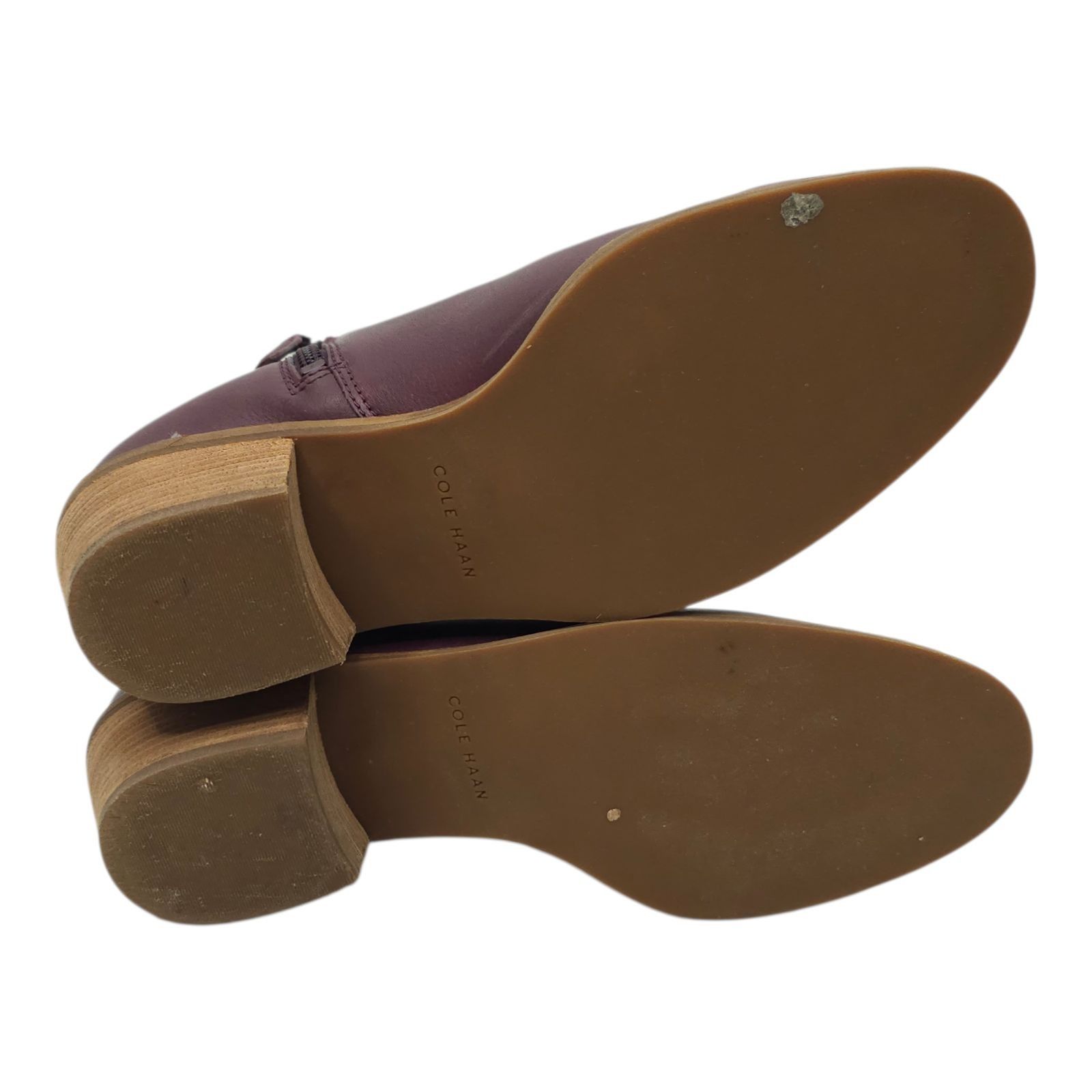 Cole Haan Cole Haan Joanna Bootie Size 8 Wine Leather Burgundy Size US 8 / IT 38 - 7 Thumbnail