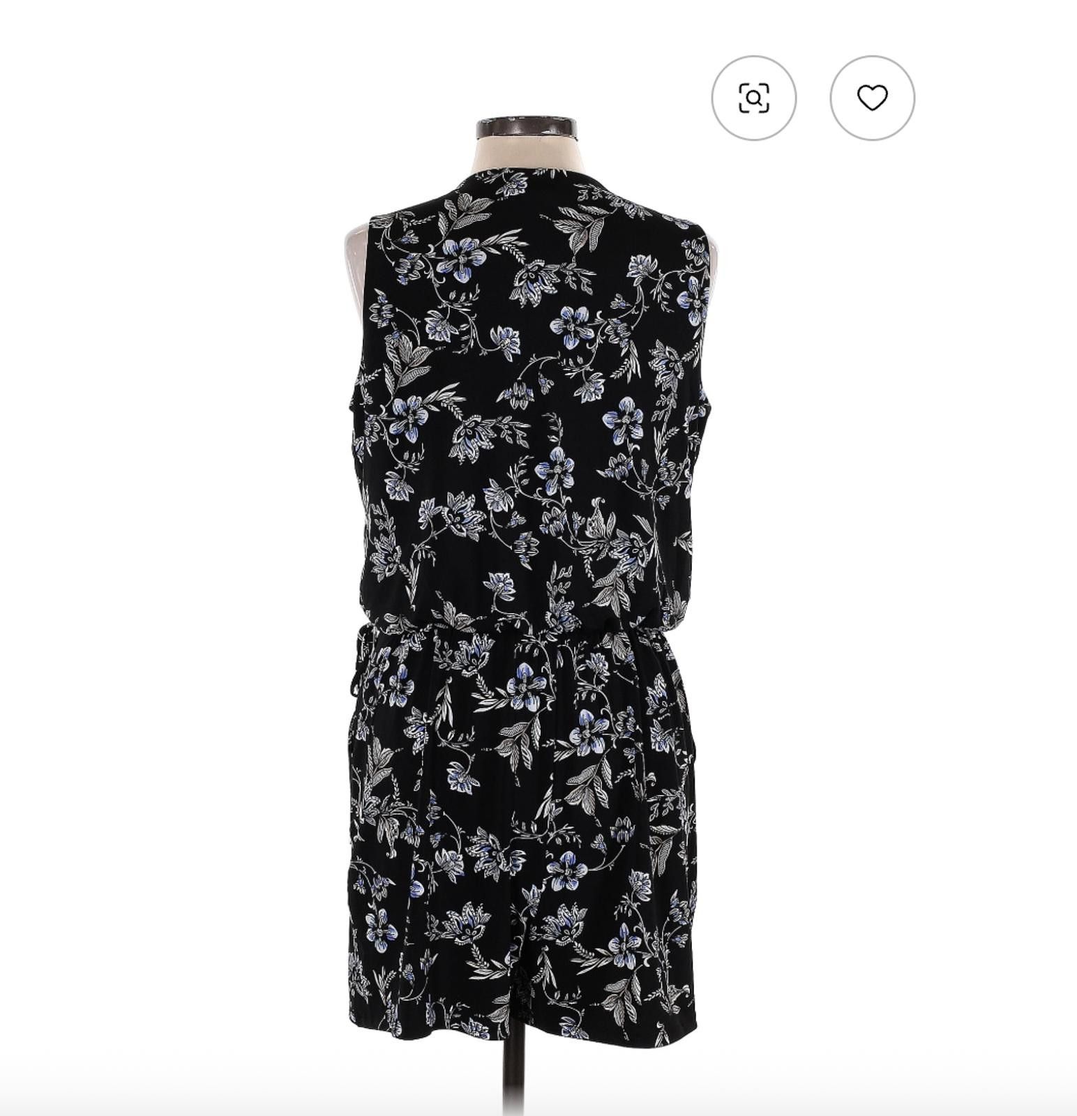 Other White House Black Market Size 12 Sleeveless Paisley Romper Size 34" / US 12 / IT 48 - 2 Thumbnail