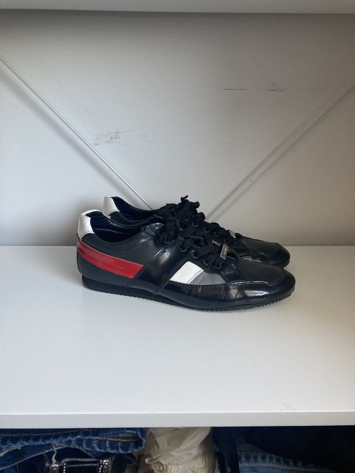 Dior SS2008 Dior Homme B66 leather sneakers Size US 7 / EU 40 - 1 Thumbnail