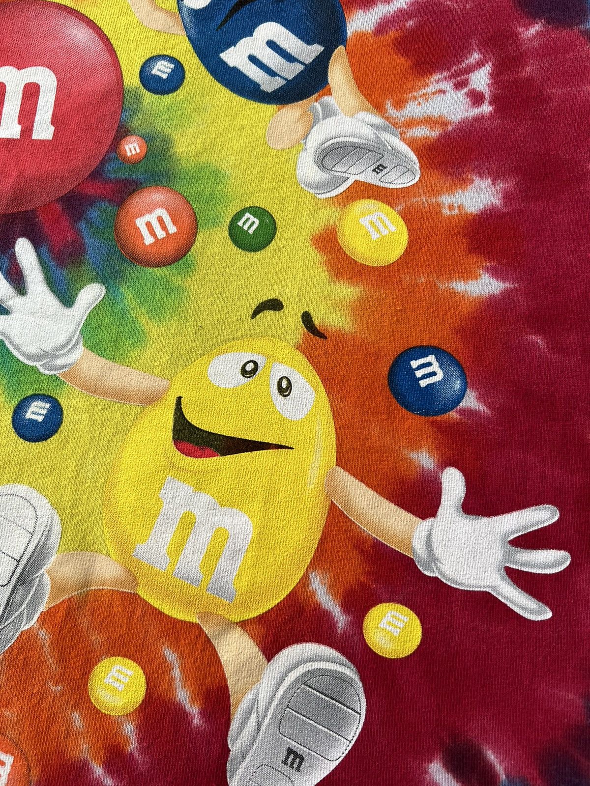 Vintage Vintage M&Ms Chocolate Tie Dye T-shirt Size US M / EU 48-50 / 2 - 6 Thumbnail