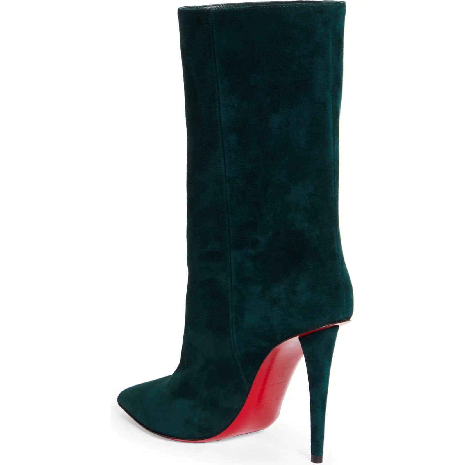 Christian Louboutin Christian Louboutin Astrilarge Booty 100 Vosges Green Suede Size US 5 / IT 35 - 8 Thumbnail