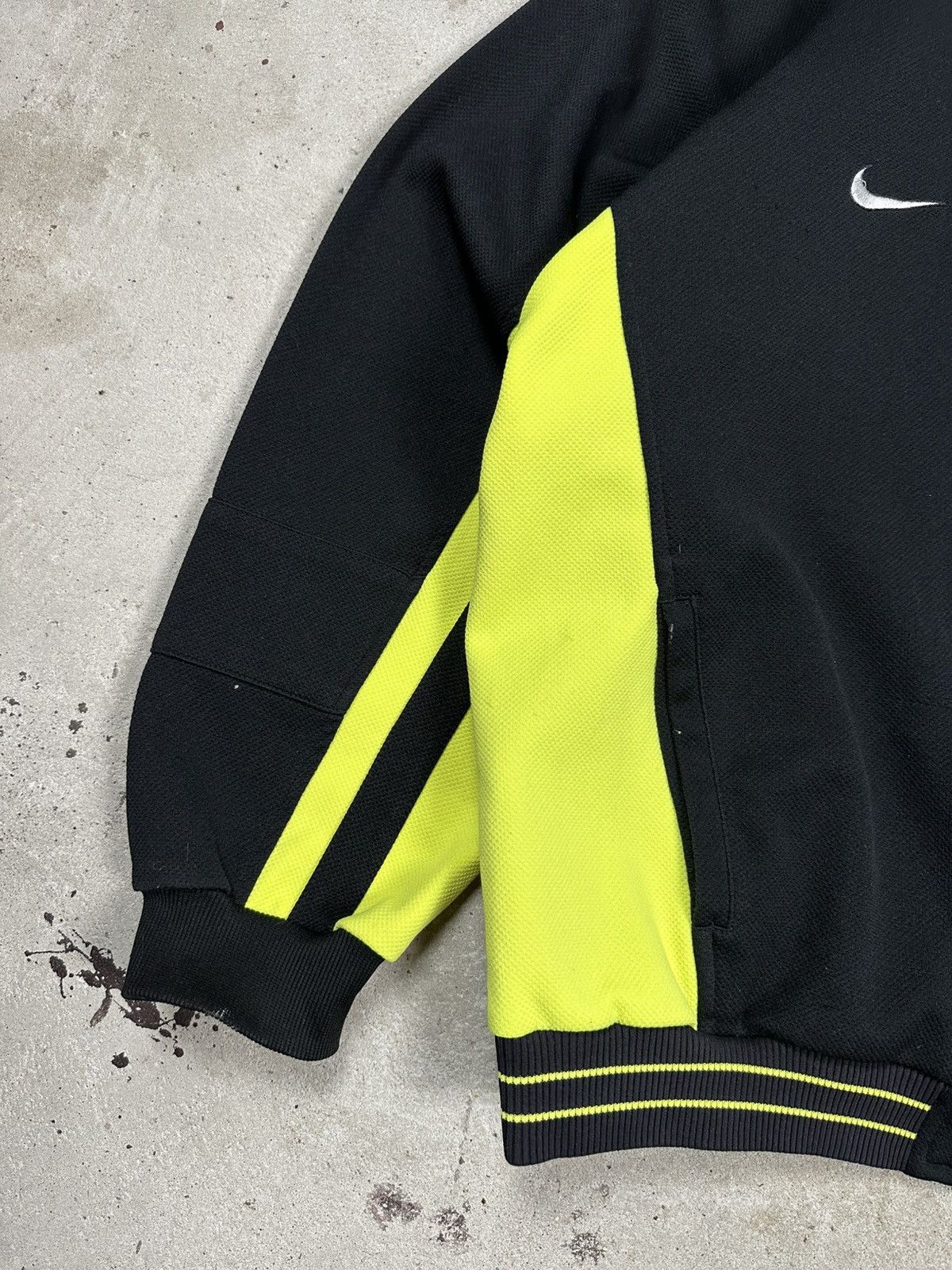 Nike Vintage 90s Nike Black Neon Track Jacket Multi Swoosh Logo Size US XL / EU 56 / 4 - 12 Thumbnail