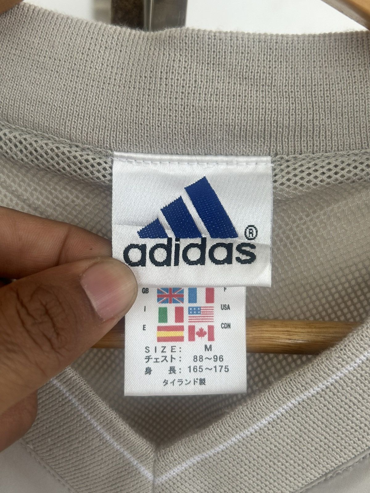 Adidas Adidas Vintage 90s Beige Sweatshirt Size US M / EU 48-50 / 2 - 5 Thumbnail