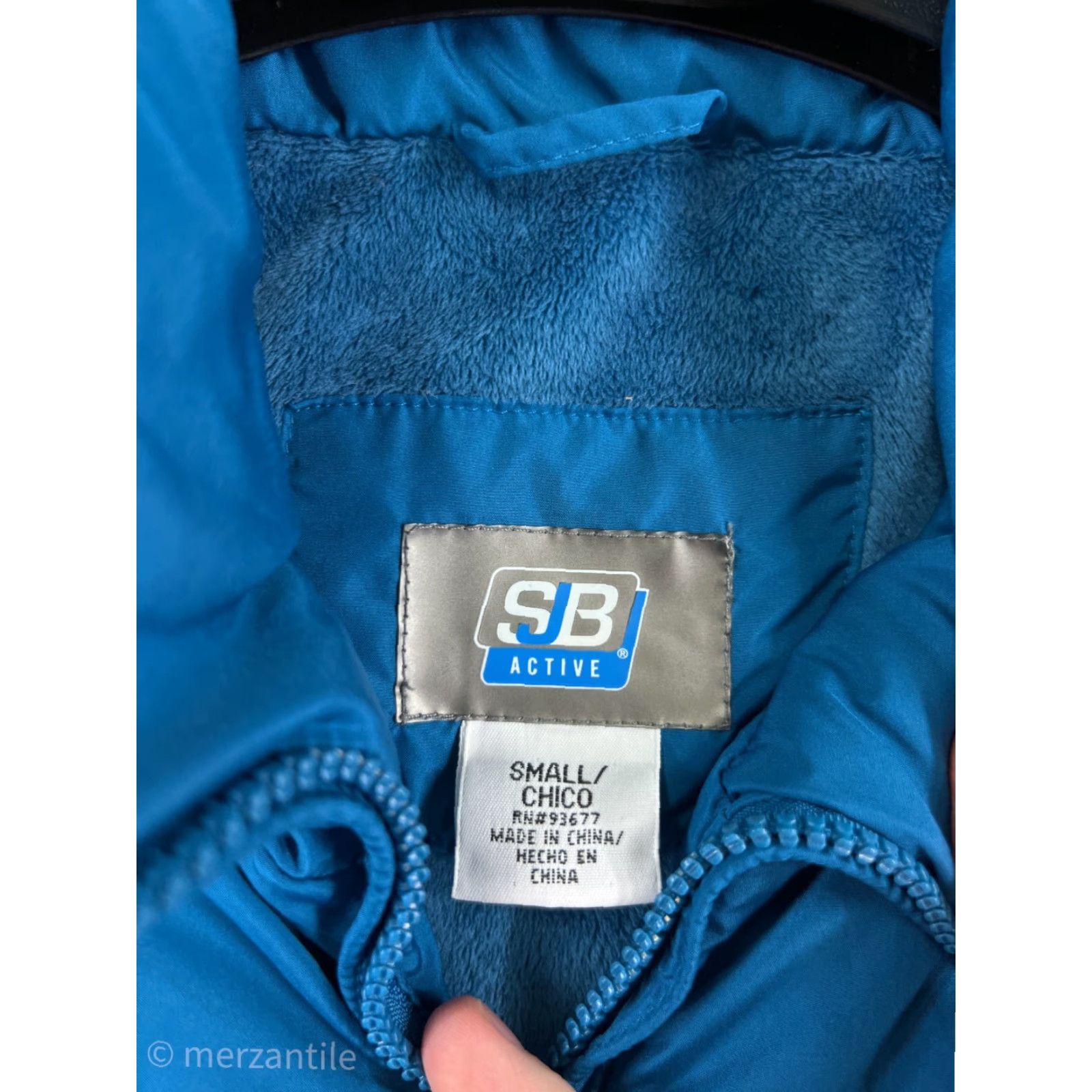 Vintage SJB Active Vest Women S Blue Puffer Down Insulation Polyester Shell Full Zip Vest Size S / US 4 / IT 40 - 3 Thumbnail