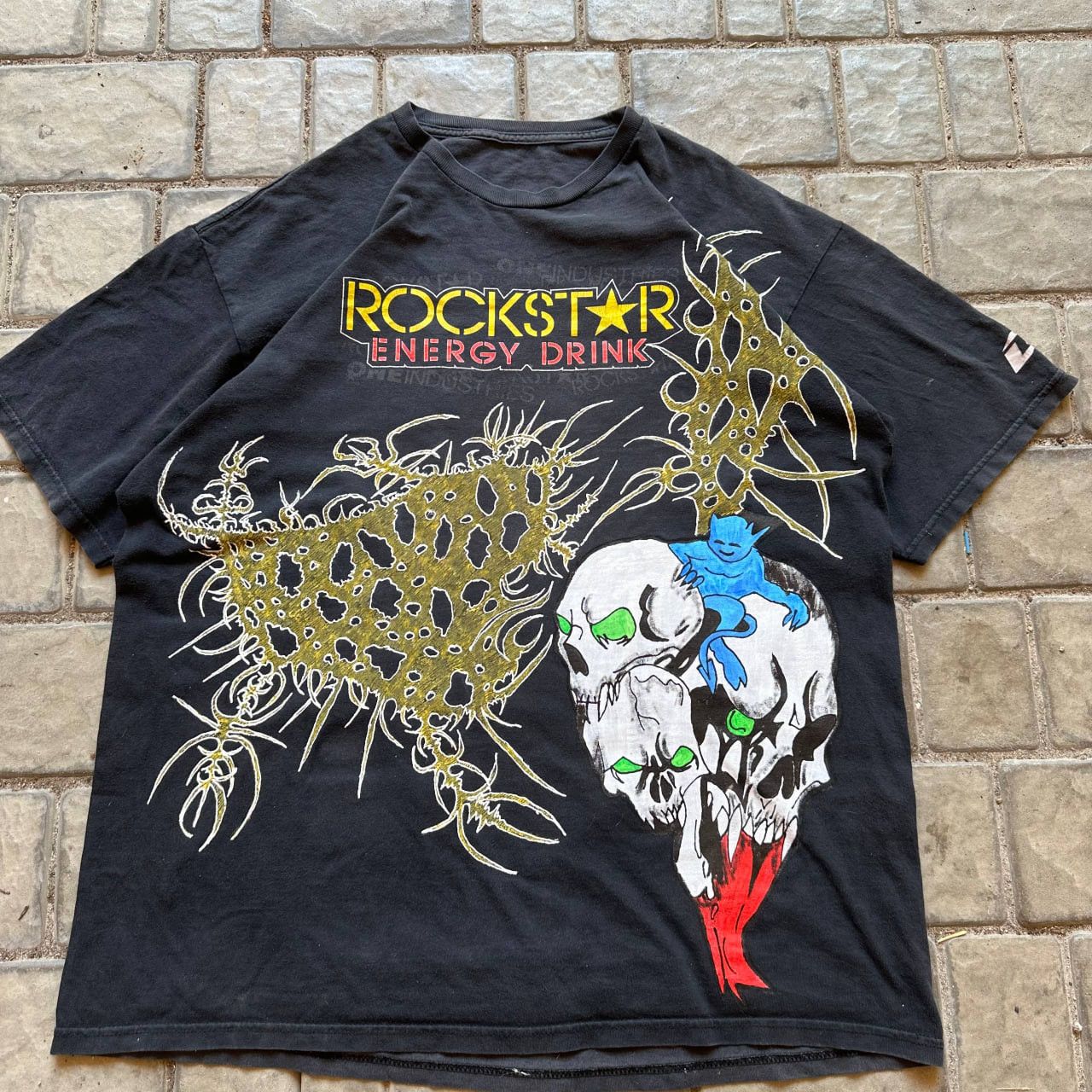 Affliction rockstar energy tshirt y2k skull tribal Size US L / EU 52-54 / 3 - 1 Thumbnail