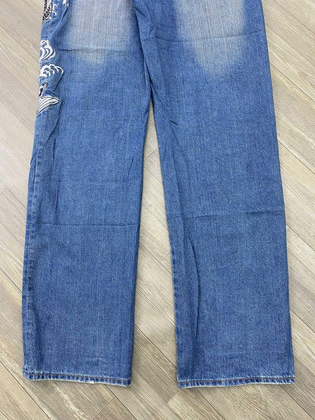 Karakuri Tamashii Dominate Karakuri Tamashii Koi Flowers Embroidery Jeans Y2K Size US 30 / EU 46 - 14 Thumbnail