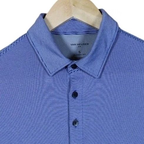 Van Heusen Van Heusen Classic Polo Shirt S - Blue Stripe Size US S / EU 44-46 / 1 - 4 Thumbnail
