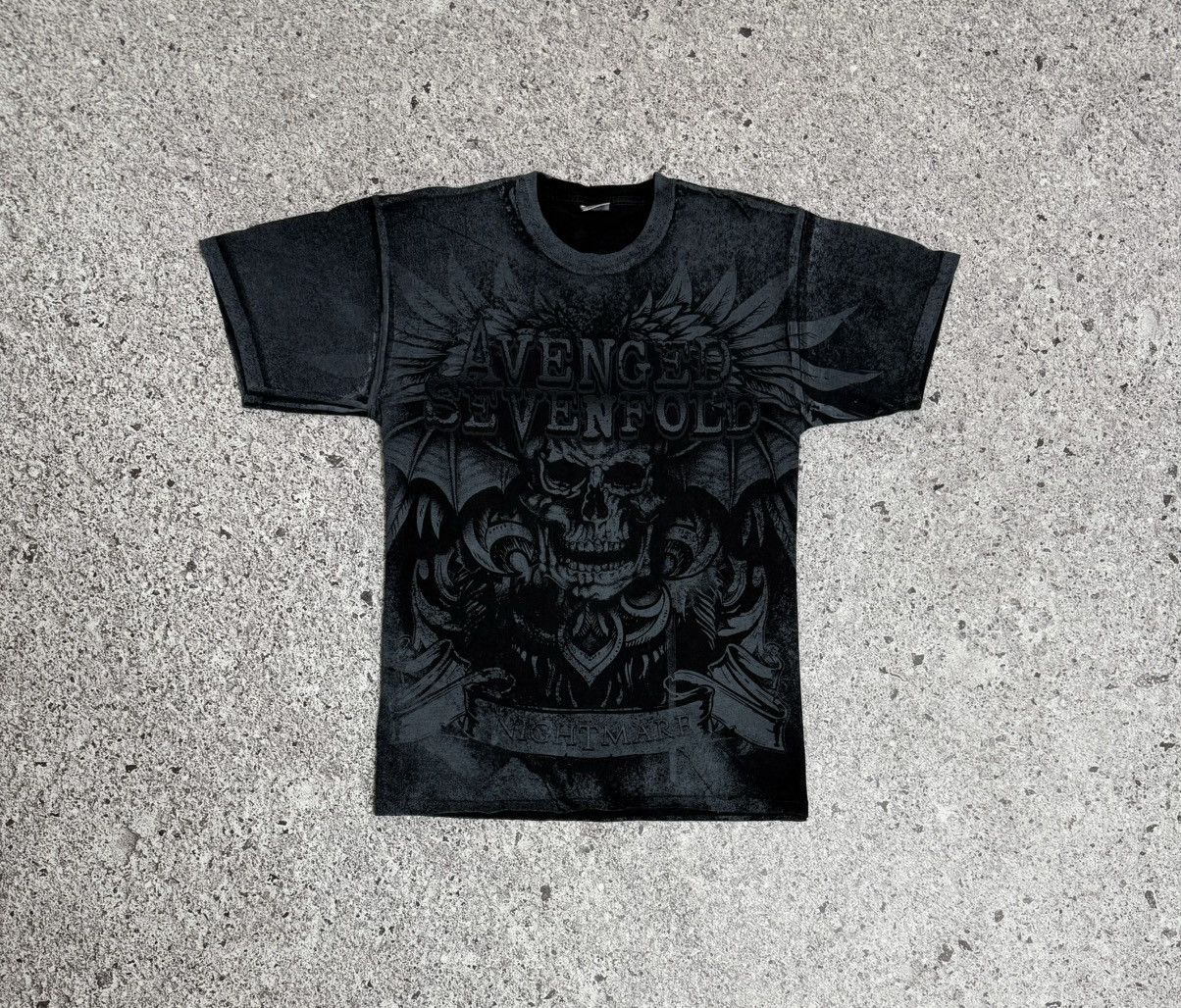 Band Tees × Vintage Vintage 2010 Avenged Sevenfold Nightmare All Over Print Tee Size US L / EU 52-54 / 3 - 3 Thumbnail