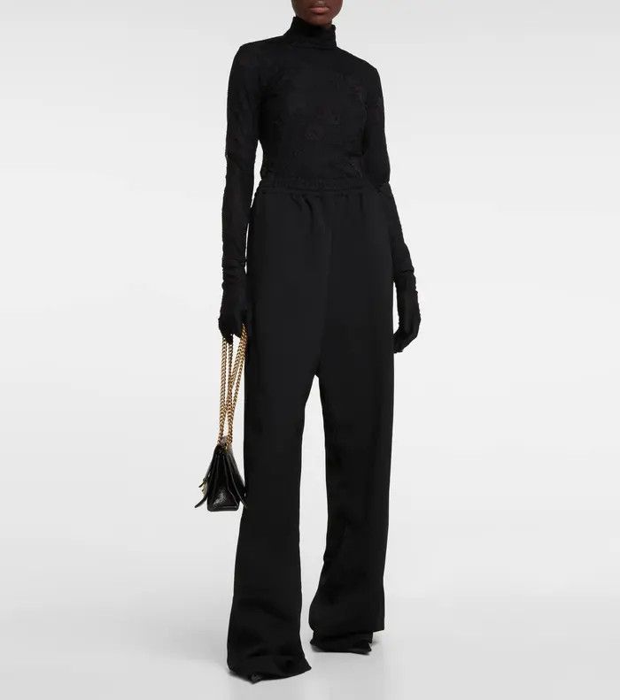 Balenciaga o1bcso1str0326 Oversized Pants in Black Size 25" / US 0 / IT 36 - 2 Thumbnail