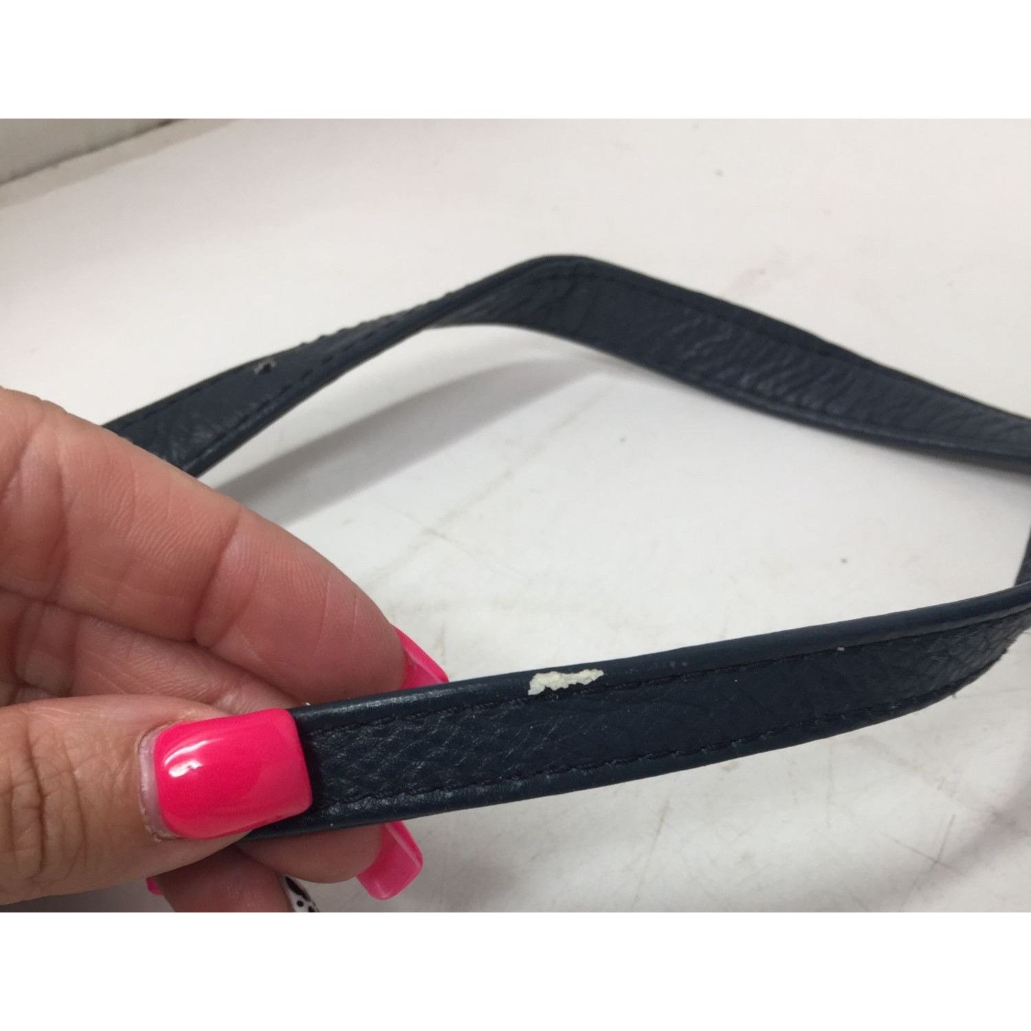 Other SABRINA Women's Navy Blue Leather Purse with Long adjustable Size ONE SIZE - 11 Thumbnail