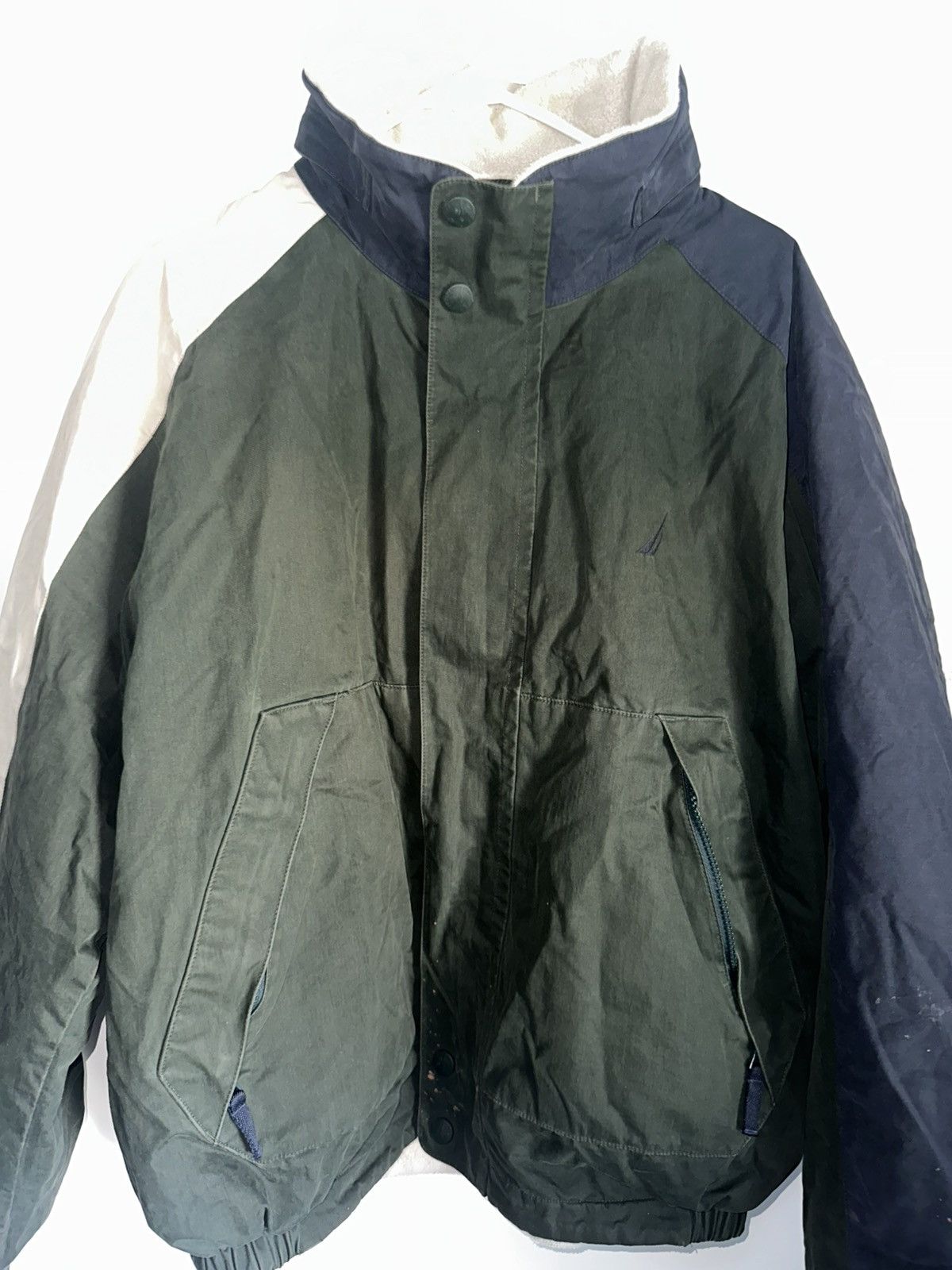 Nautica Vintage Competition Heavy Windbreaker Coat by Nautica Size US M / EU 48-50 / 2 - 1 Thumbnail