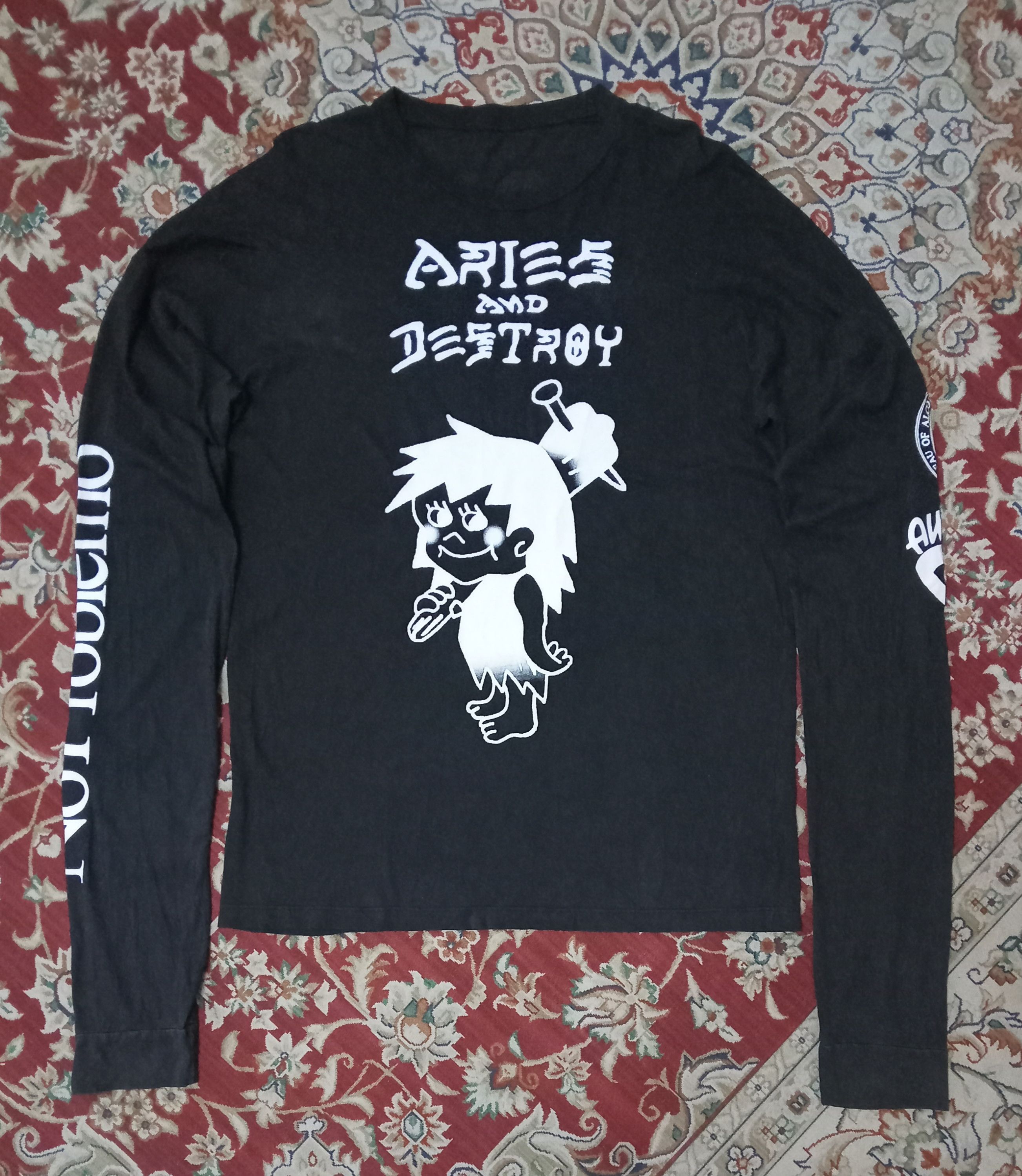 Aries Aries And Destroy Pagans Rare L/s T Shirt Size US M / EU 48-50 / 2 - 1 Thumbnail