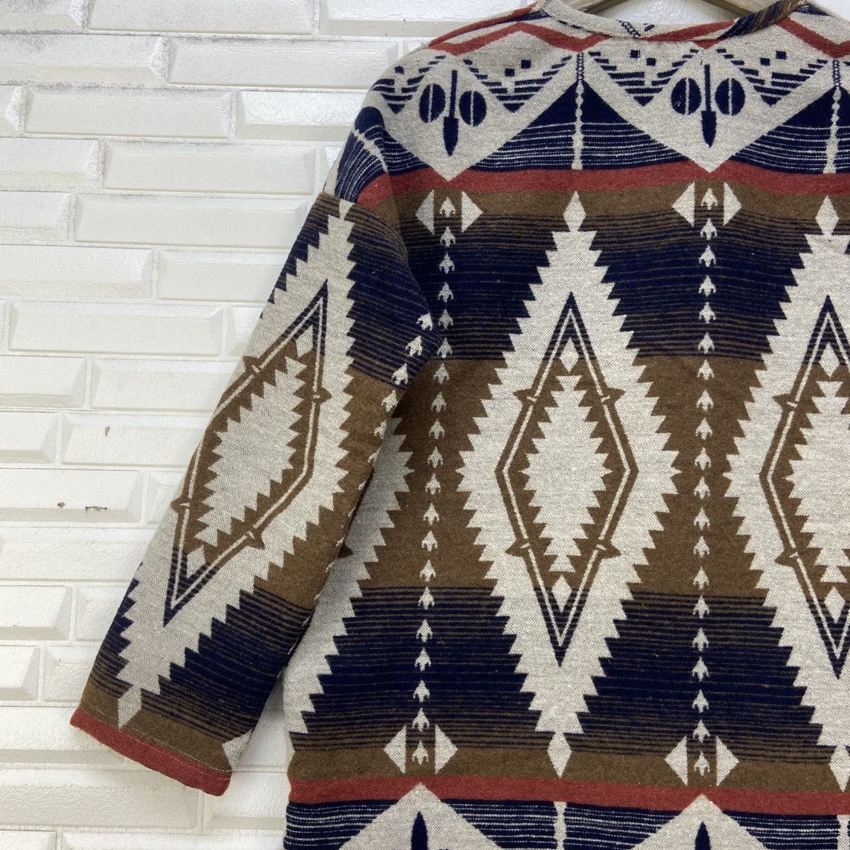 Japanese Brand Japanese Brand Native Fleece Buttonless Long Cardigan Size M / US 6-8 / IT 42-44 - 16 Thumbnail
