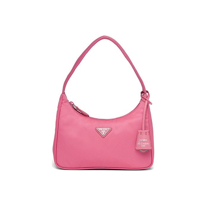 Prada Prada Re-Edition 2000 Pink Nylon Shoulder Bag Size ONE SIZE - 1 Thumbnail