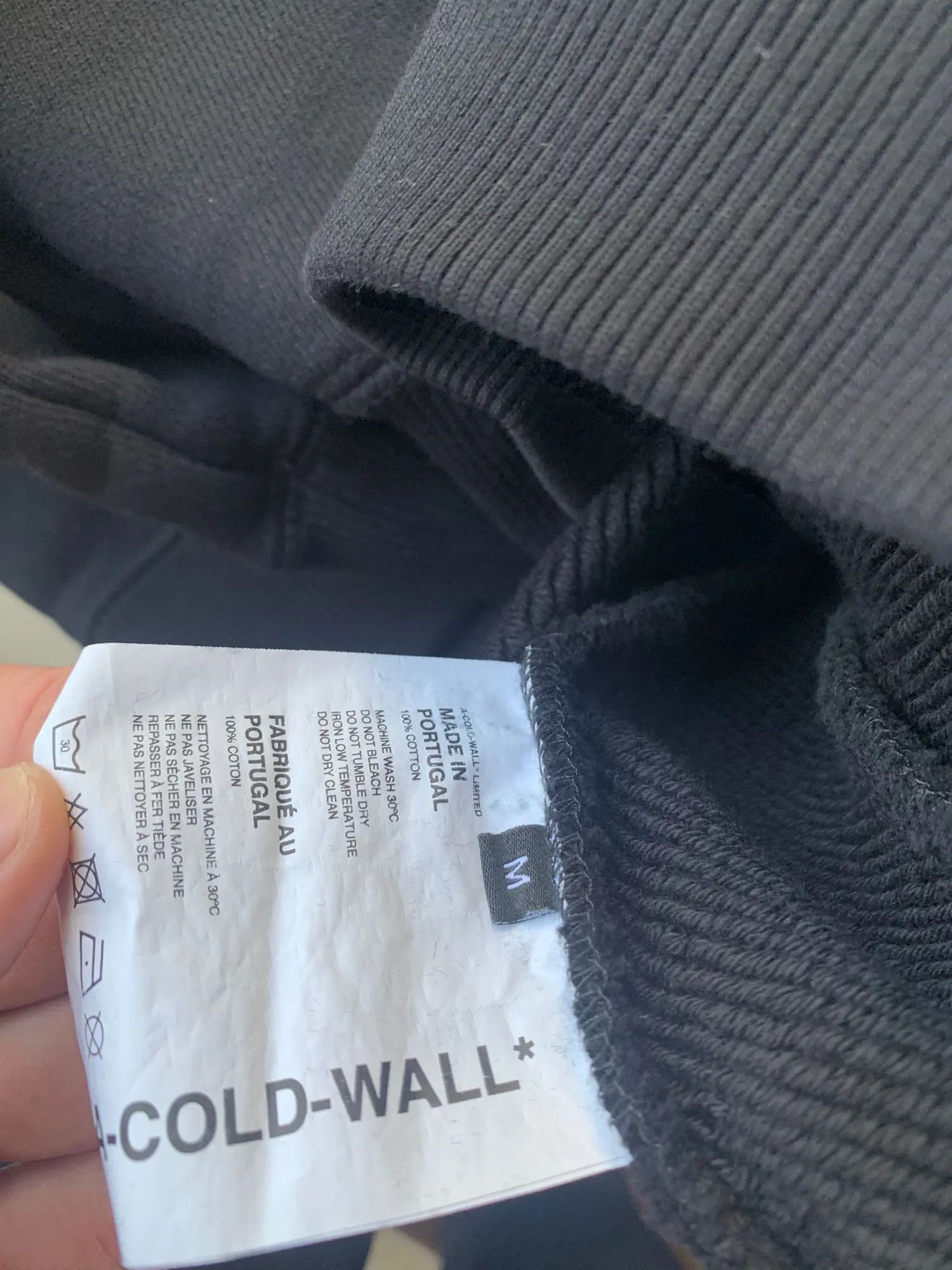A-COLD-WALL* Cotton Loop Hoodie in Black Size US M / EU 48-50 / 2 - 6 Thumbnail