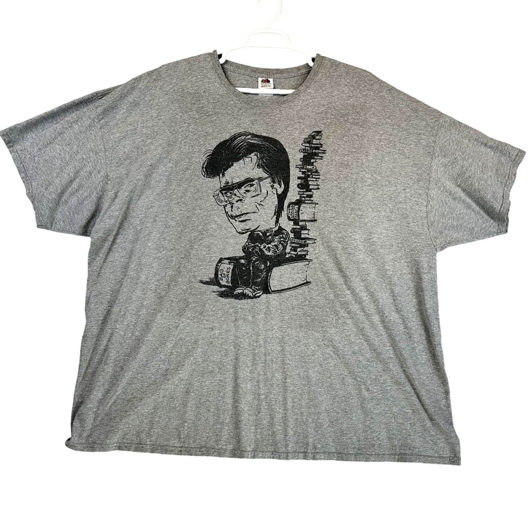Fruit Of The Loom 5XL Stephen King Horror Author Graphic Shirt Mens Gray Carrie The Stand Cujo Size US XXL / EU 58 / 5 - 2 Thumbnail