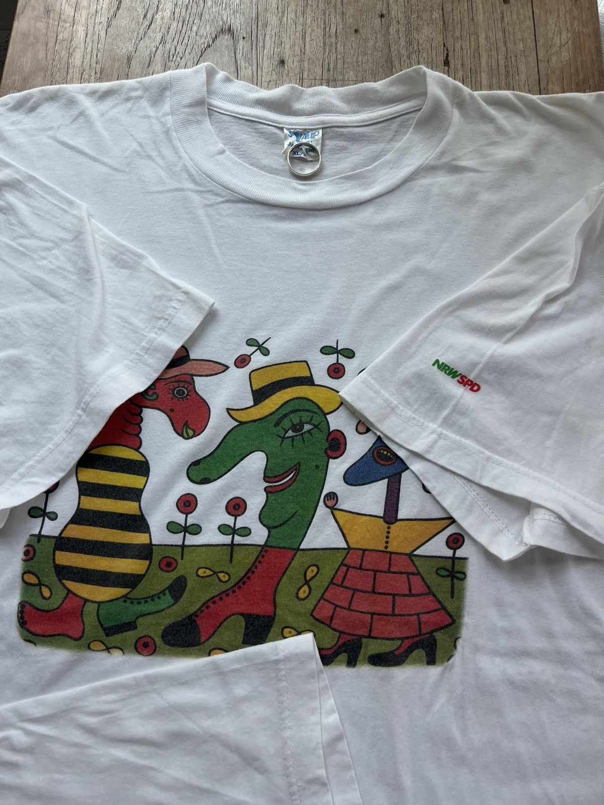 Vintage Vintage Artwork VON GUSTAVO NRW SPD 90’s Tshirt Size US XL / EU 56 / 4 - 6 Thumbnail