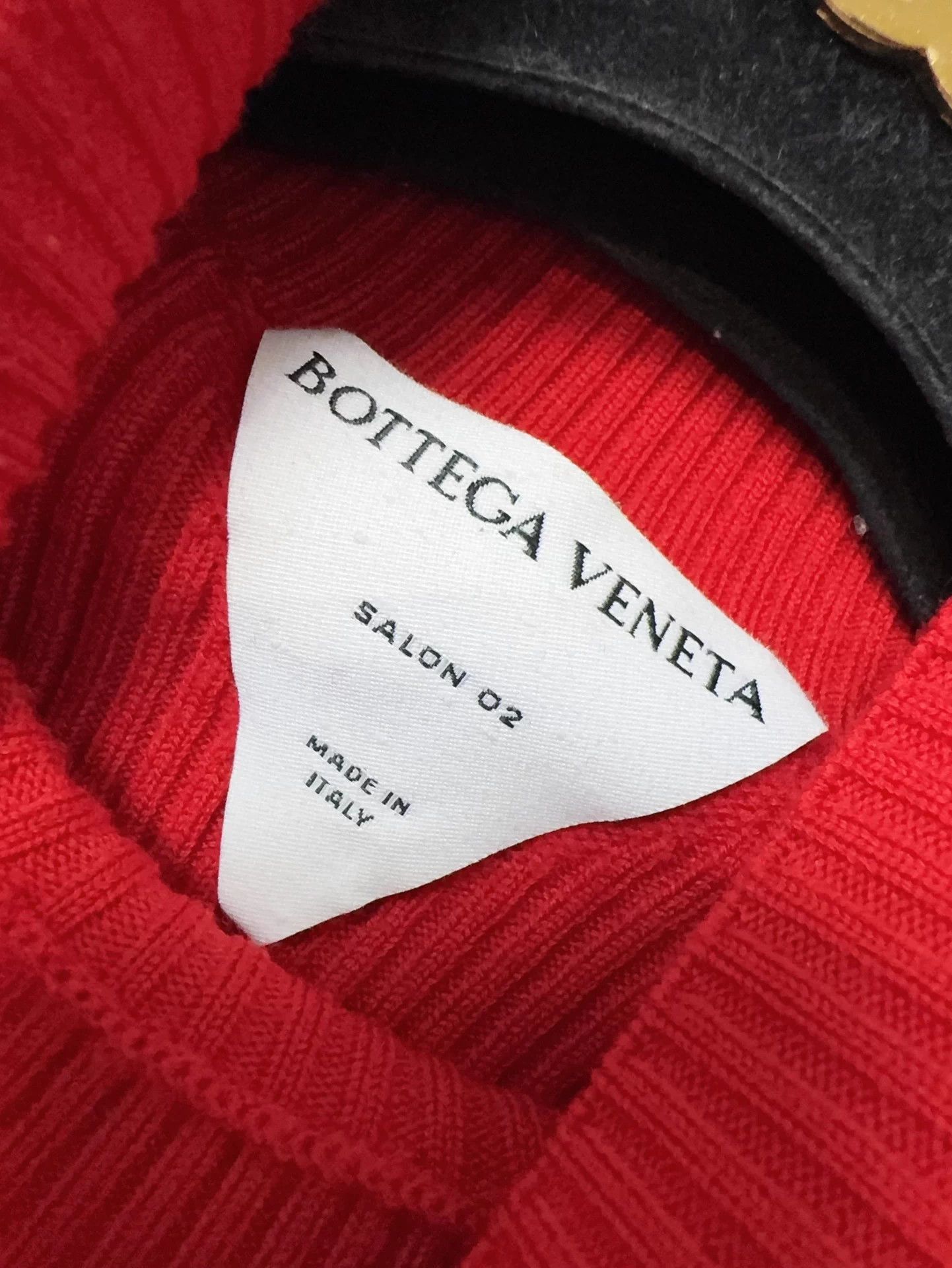 Bottega Veneta BV red openwork triangle long sleeve knit dress S new Size S / US 4 / IT 40 - 5 Thumbnail