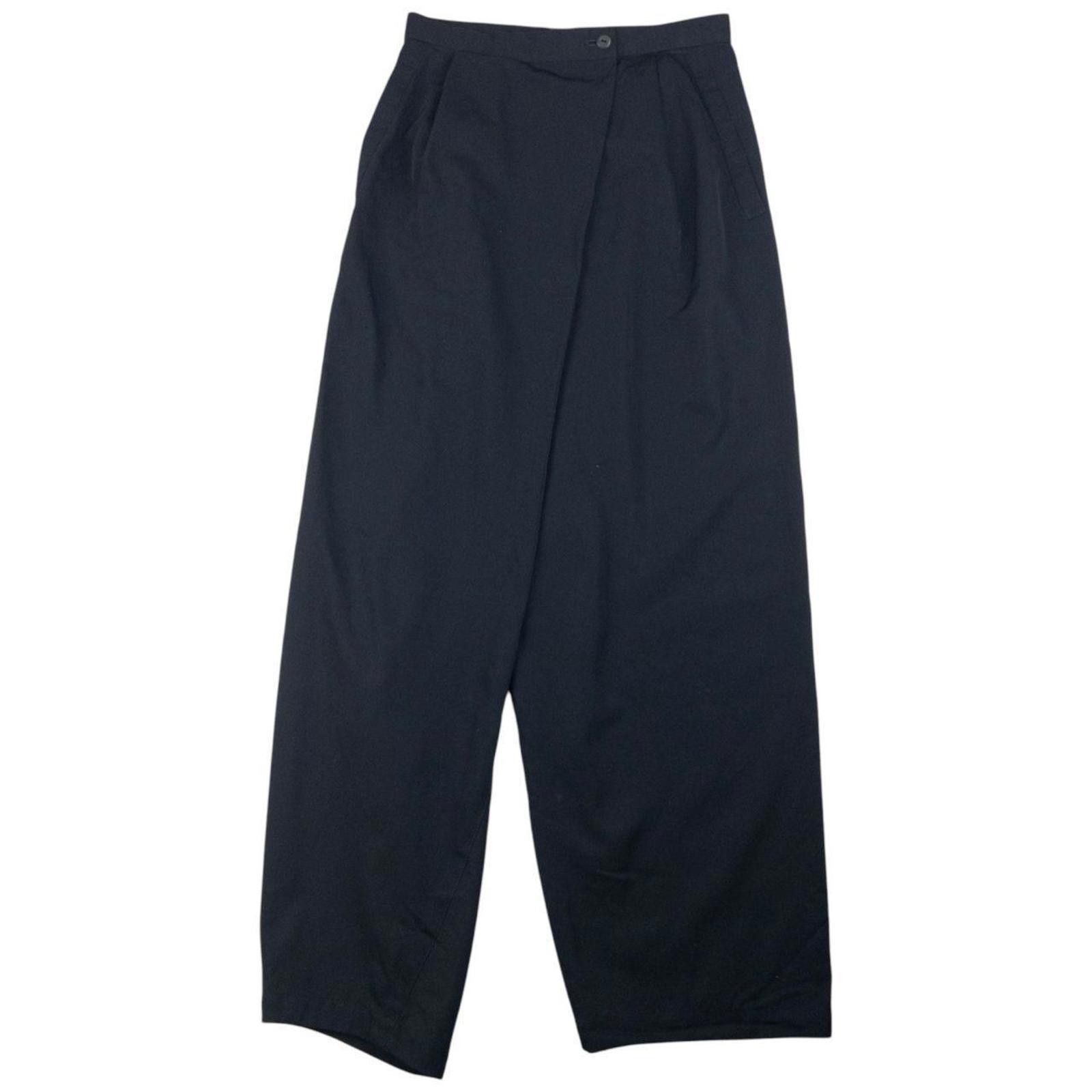 Issey Miyake Vintage Issey Miyake Asymmetric Wrap Trousers Size W24 Size US 26 / EU 42 - 2 Thumbnail