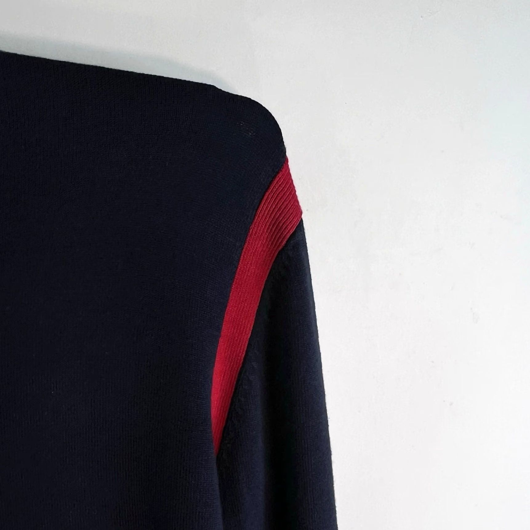 Vintage Tail Tech Performance Cardigan Silk Blend Womens Size L Blue Full Zip Knit Slim Fit V-Neck Cardigan Size L / US 10 / IT 46 - 6 Thumbnail