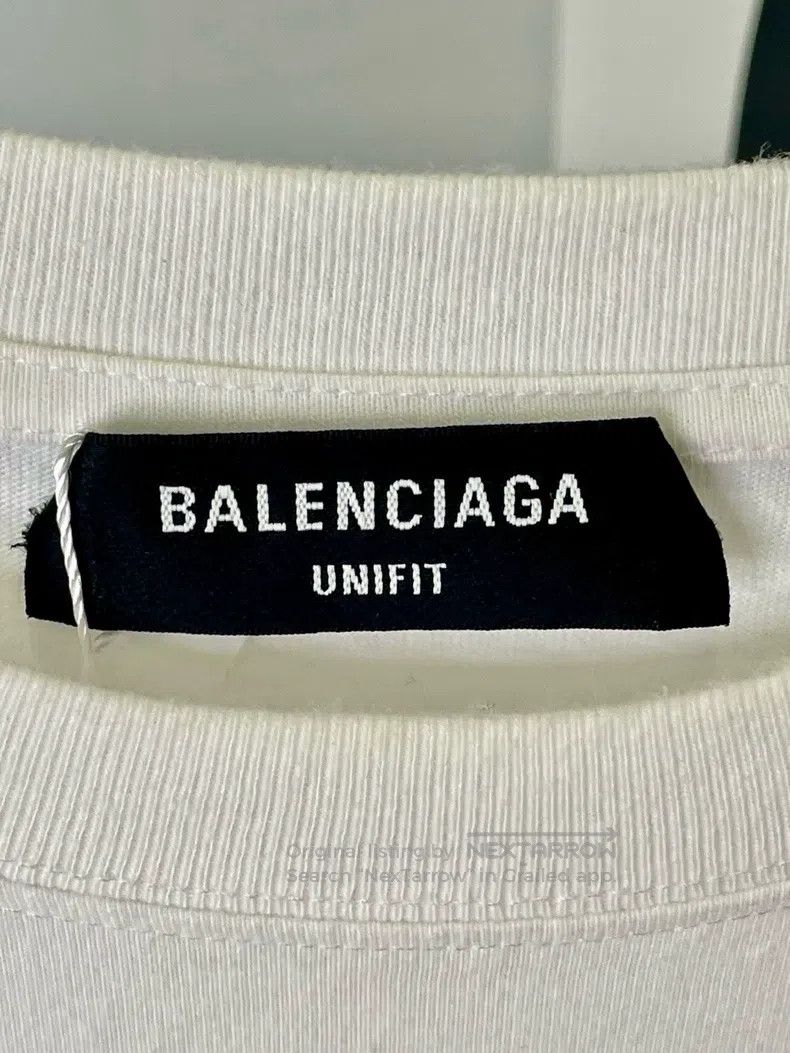 Balenciaga Balenciaga Letter Logo Printed Waterfall Letter Short Slee Size US XS / EU 42 / 0 - 3 Thumbnail