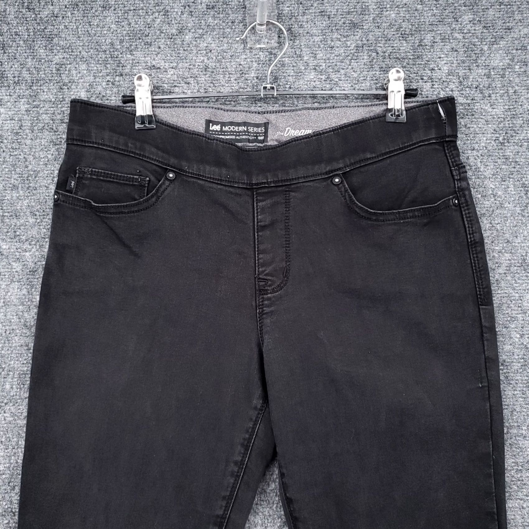 Lee Lee Jeans Womens Black Skinny Mid Rise The Dream Jean Modern Series Size 6 Size 28" / US 6 / IT 42 - 3 Thumbnail