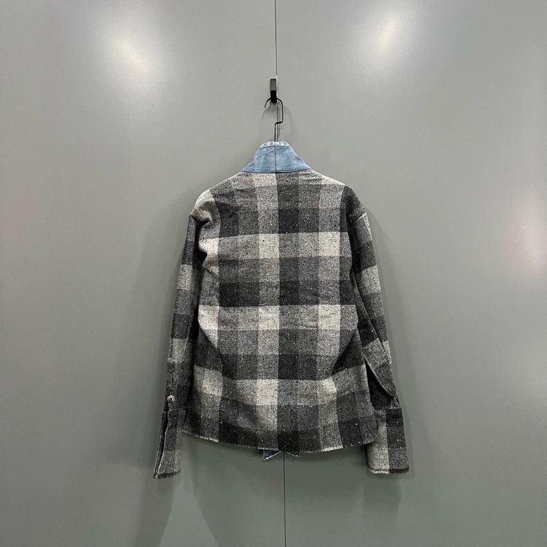 Greg Lauren greg lauren Cowboy patchwork plaid shirt 2506-Nextarrow Size US M / EU 48-50 / 2 - 2 Thumbnail