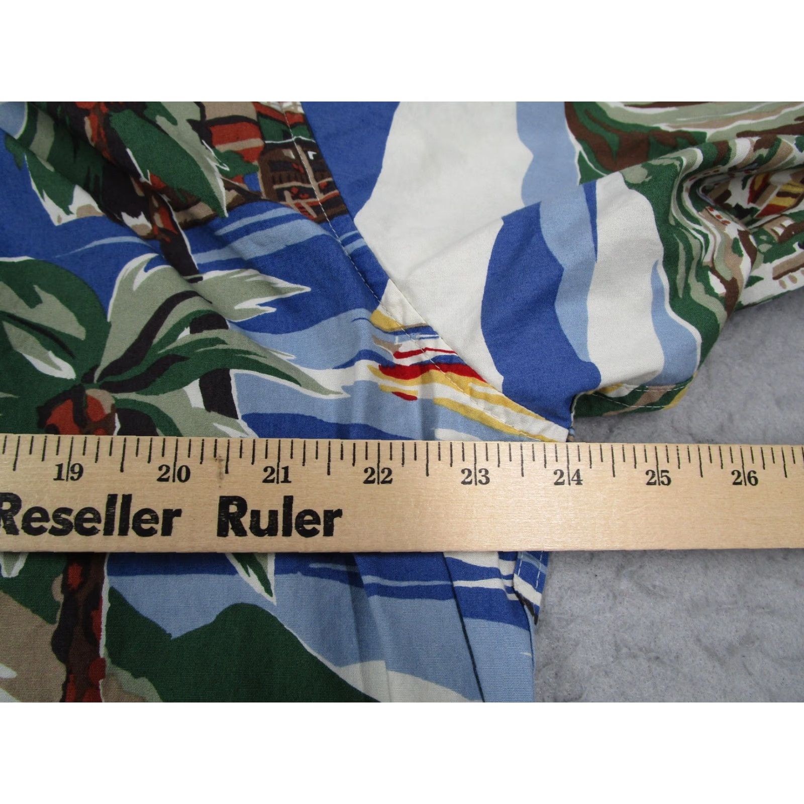 Reyn Spooner VINTAGE Reyn Spooner Hawaiian Shirt Mens Large Short Sleeve Cotton Button-Up Graphic Print 3-Button Popover Harbor Sailing Coastal Blue Mens Size US L / EU 52-54 / 3 - 5 Thumbnail