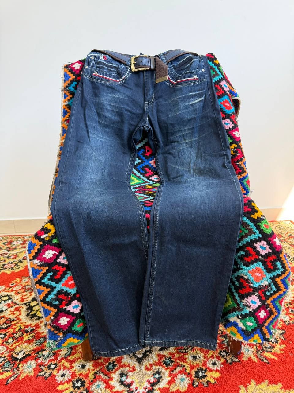 Hedi Slimane 2000s Hedi Slimane Style Washed Faded Denim Jeans Size US 30 / EU 46 - 1 Thumbnail