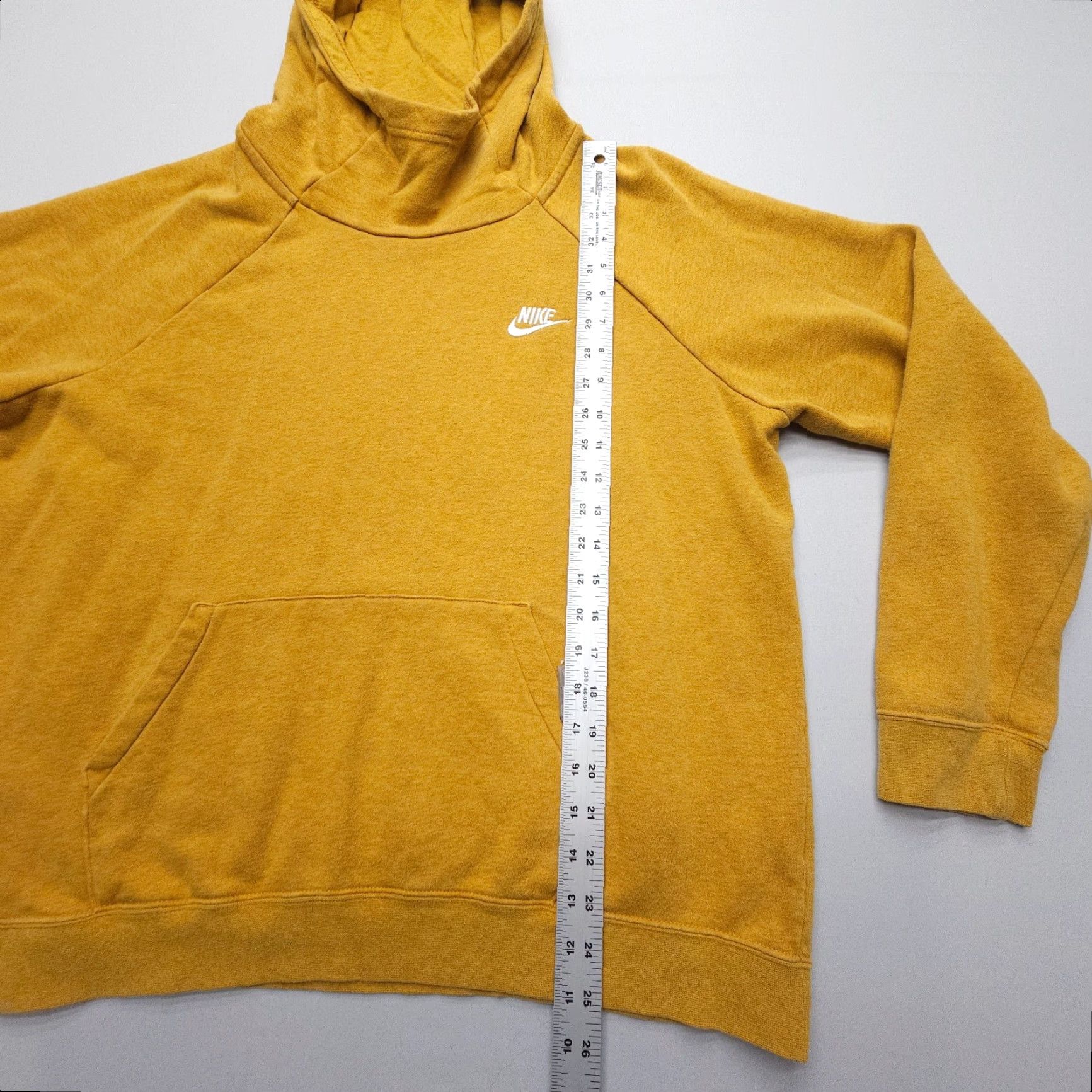 Nike Nike Sportswear Essential Funnel Neck Hoodie Mens XL Yellow Pullover Swoosh Size US XL / EU 56 / 4 - 5 Thumbnail