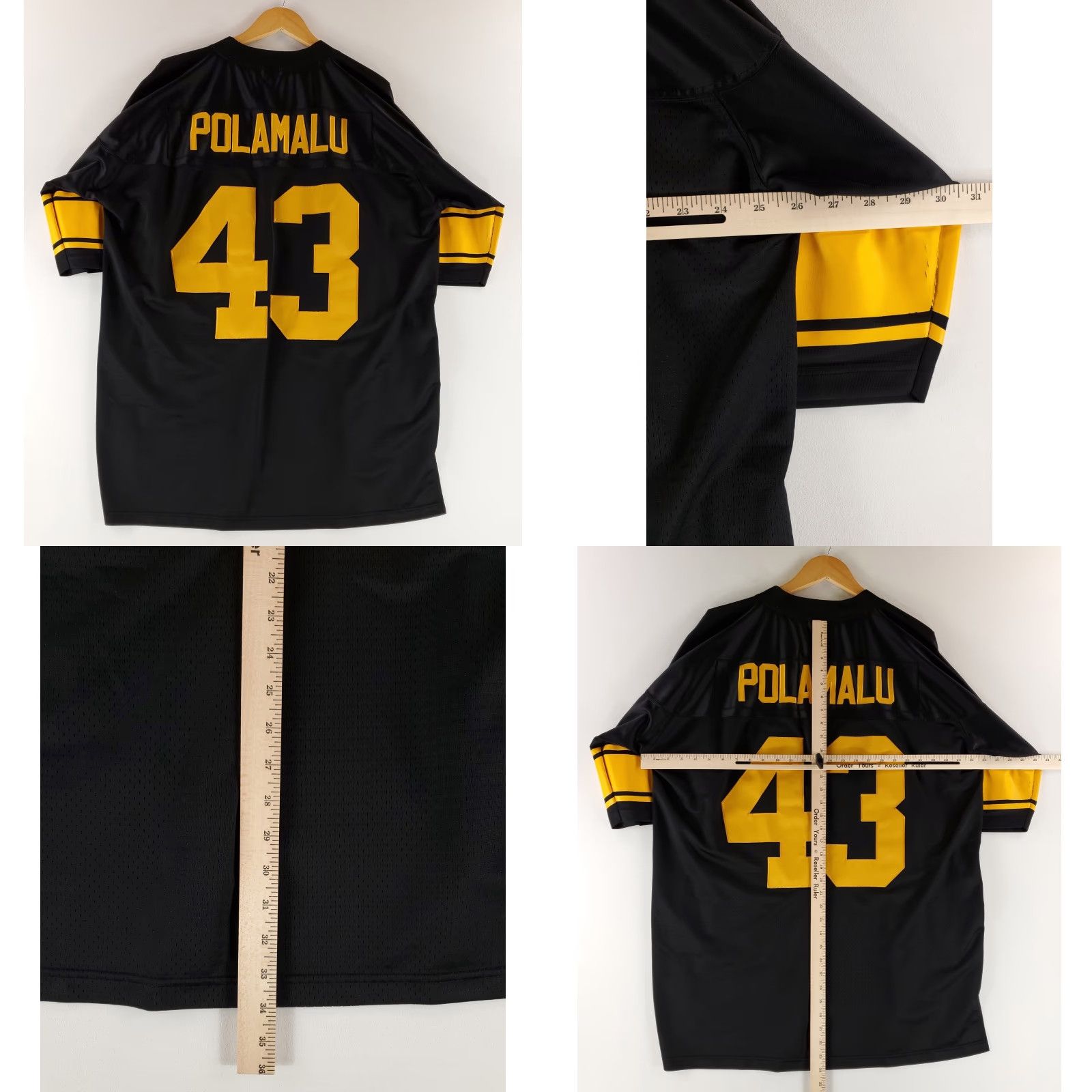 Reebok Reebok NFL Onfield Troy Polamalu Jersey Pittsburgh Steelers Black Mens XXL Size US XXL / EU 58 / 5 - 8 Thumbnail
