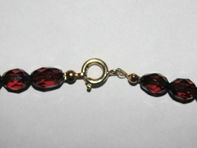 Designer Victorian Cherry Amber Faceted Bead Necklace Size ONE SIZE - 5 Thumbnail