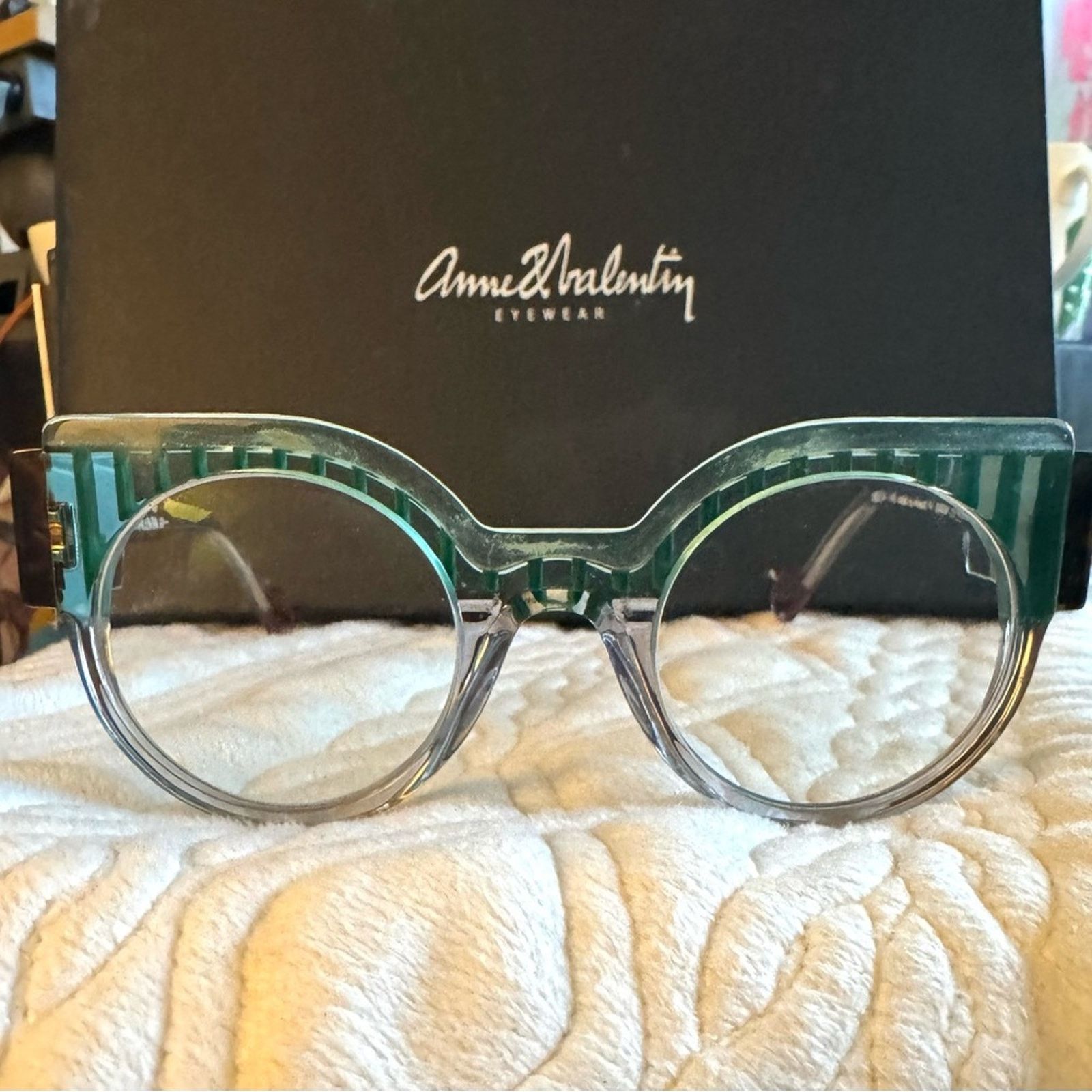 Anne & Valentin Anne & Valentin Green / Black and clear striped handmade Size ONE SIZE - 1 Thumbnail