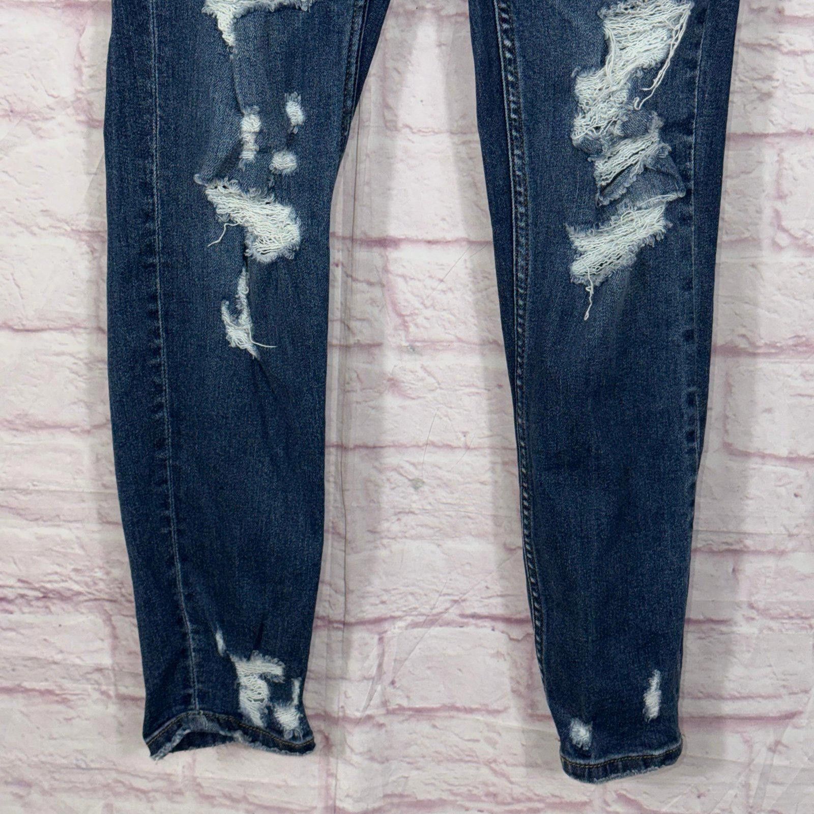 Other Vervet Blue Size 29 Distressed Skinny Jeans Size 29" - 3 Thumbnail