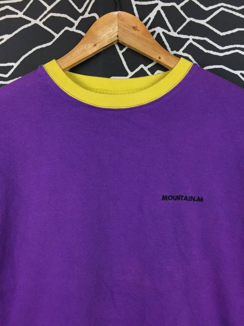 Japanese Brand Vtg Mountain Mania Color Block Crew Neck Outdoor Tee Size US L / EU 52-54 / 3 - 3 Thumbnail