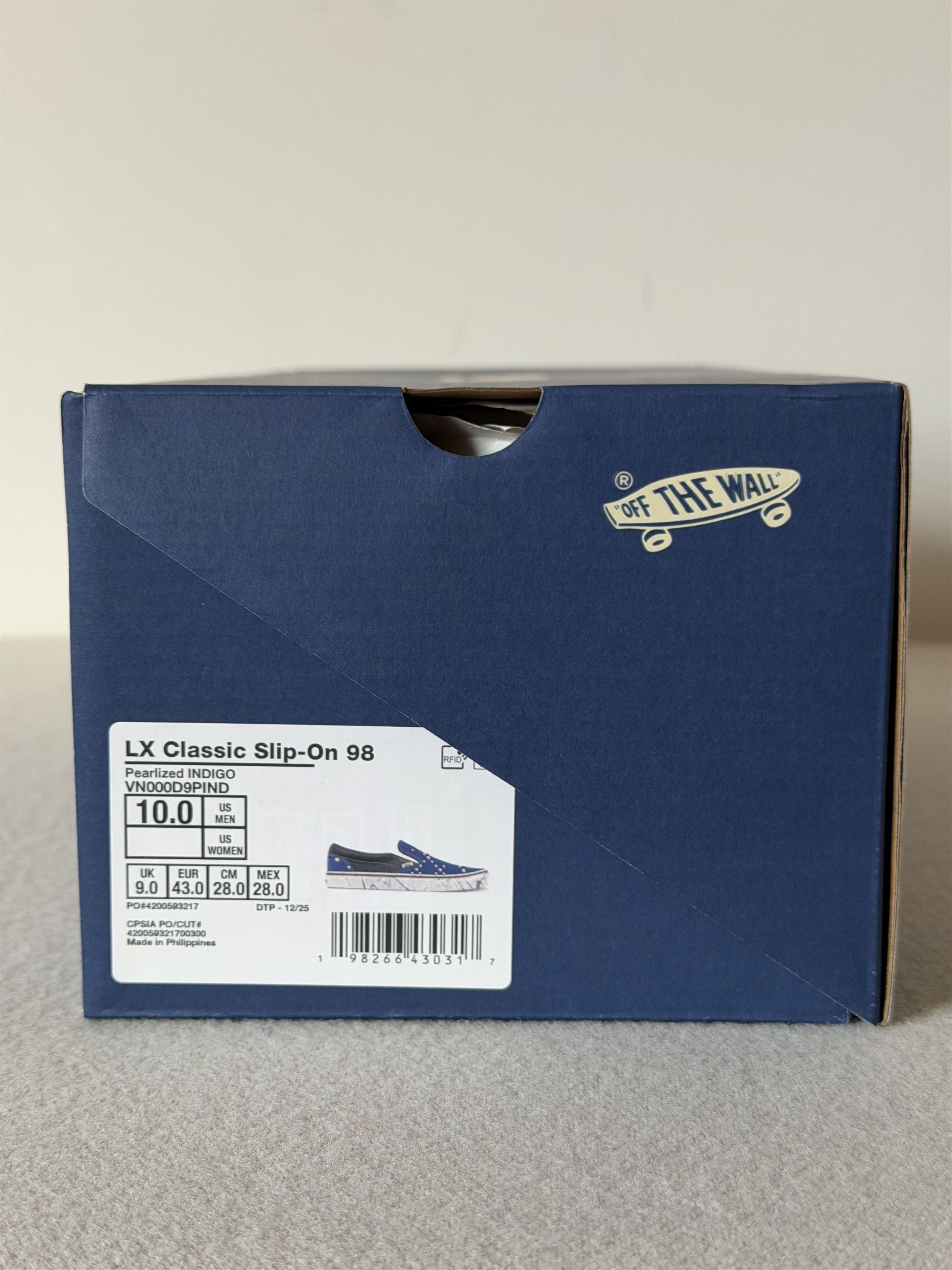 Vans Vans LX Classic Slip On 98 Pearlized in Indigo Blue Size US 10 / EU 43 - 7 Thumbnail