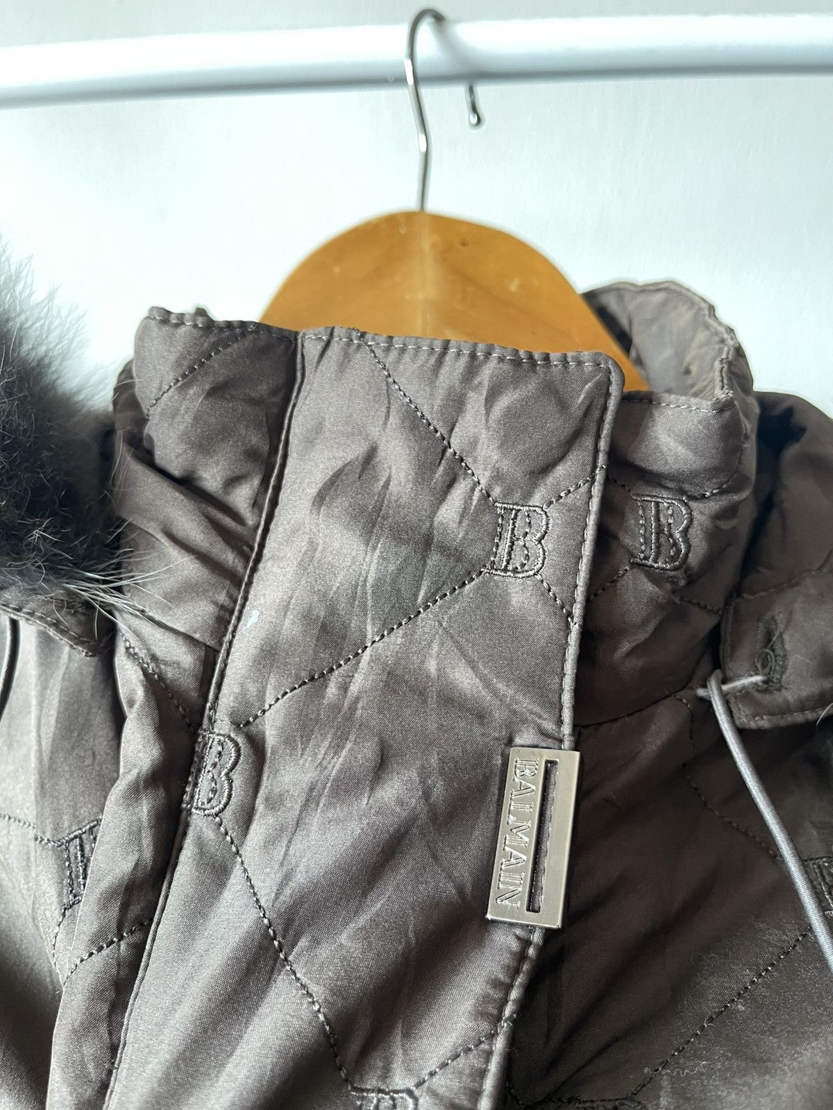 Balmain Vintage Balmain Fur Hoodie Jacket Size US XL / EU 56 / 4 - 10 Thumbnail