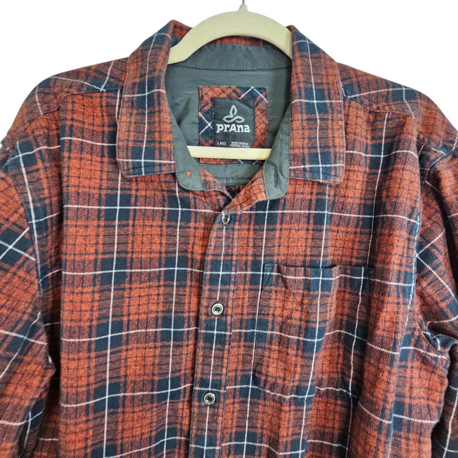 Prana Prana Mens Plaid Flannel Shirt Size L Gorpcore Grunge Trail Size US L / EU 52-54 / 3 - 2 Thumbnail