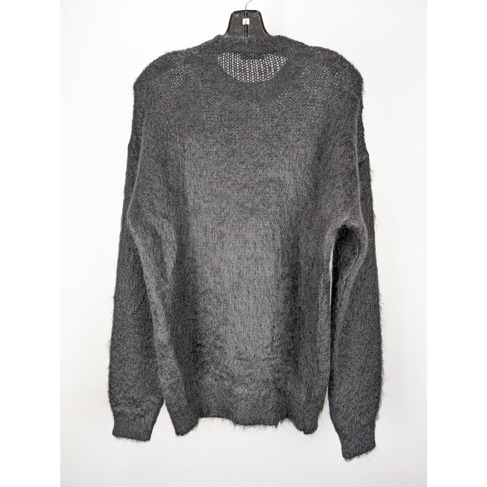 Saint Laurent Paris o1rshd1 Jacquard Sweater in Noir/Naturel Size US M / EU 48-50 / 2 - 8 Thumbnail