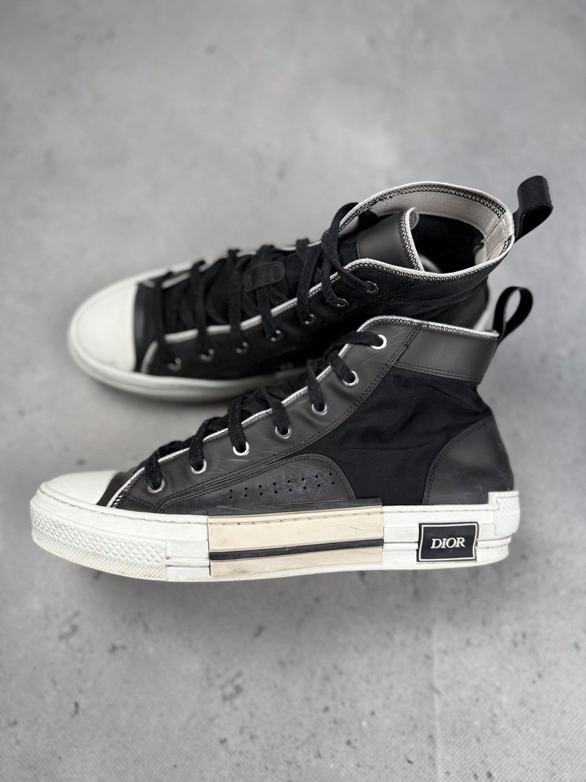 Dior Dior B23 High Top Black Archive Luxury Itali Sneakers y2k Size US 10 / EU 43 - 2 Thumbnail