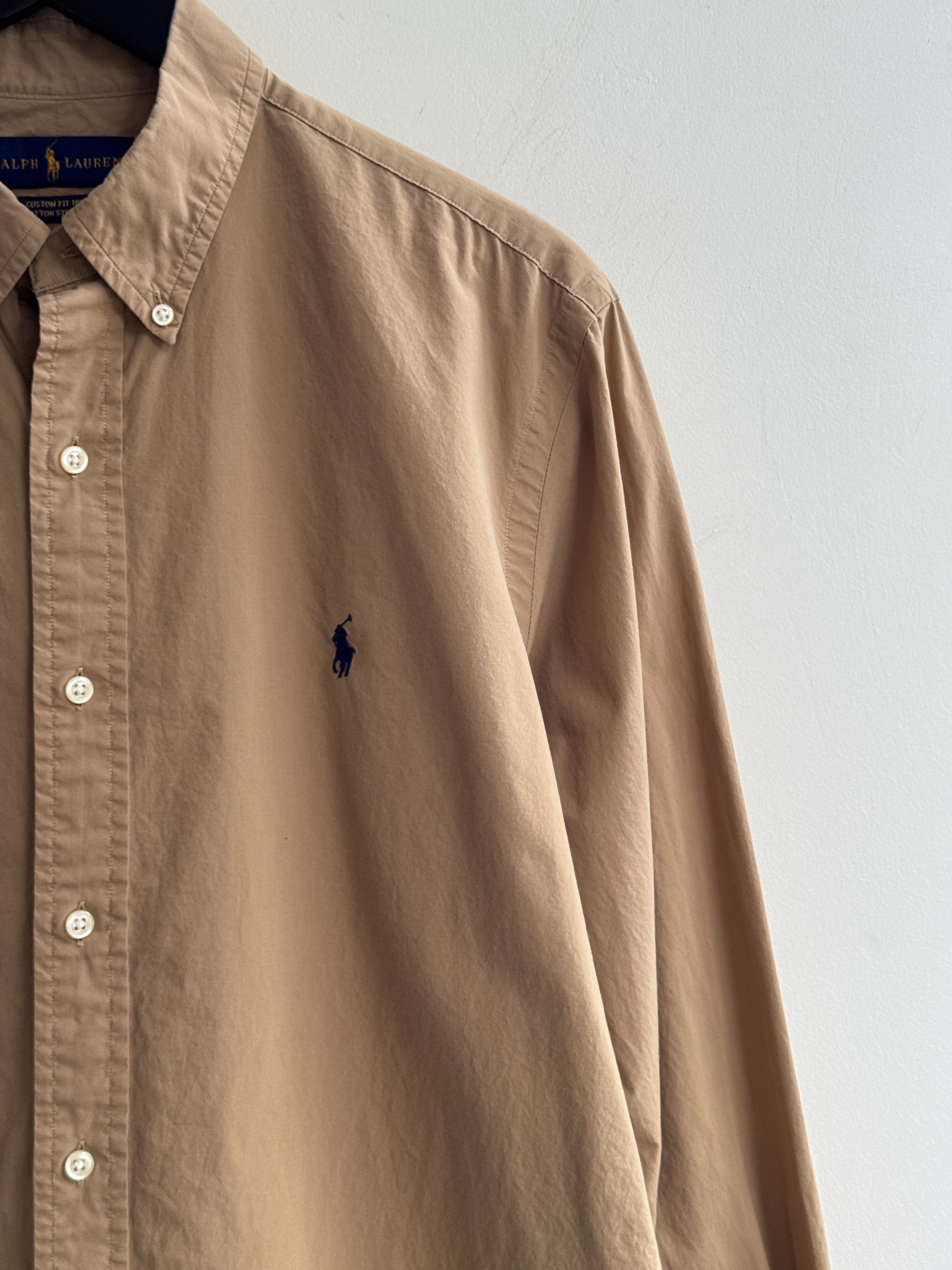 Polo Ralph Lauren Polo Ralph Lauren Beige Shirt Size US L / EU 52-54 / 3 - 3 Thumbnail