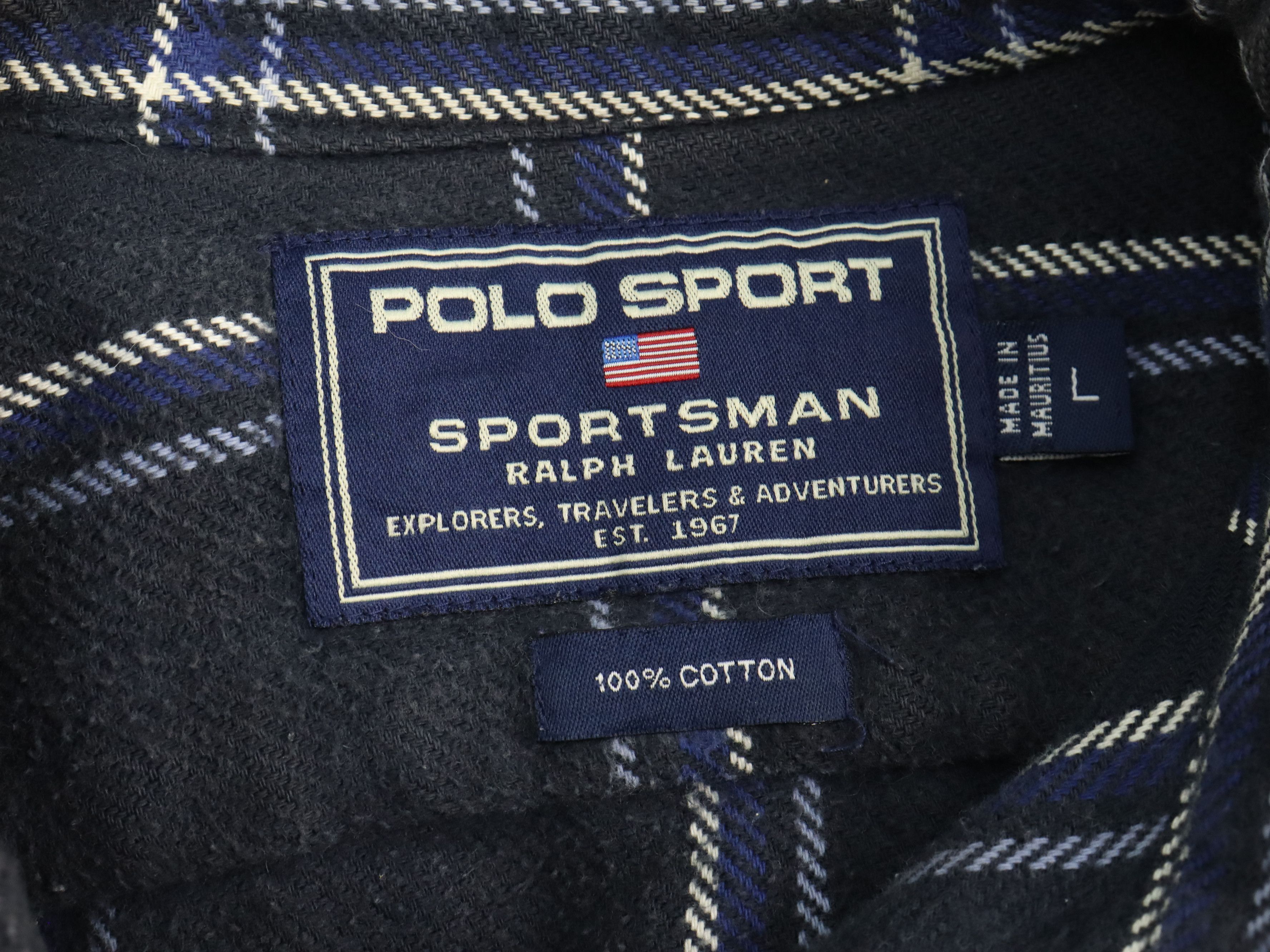 Polo Ralph Lauren × Ralph Lauren Sport Polo Sport Sportsman Ralph Lauren Plaid Flannel Shirt Size US L / EU 52-54 / 3 - 8 Thumbnail
