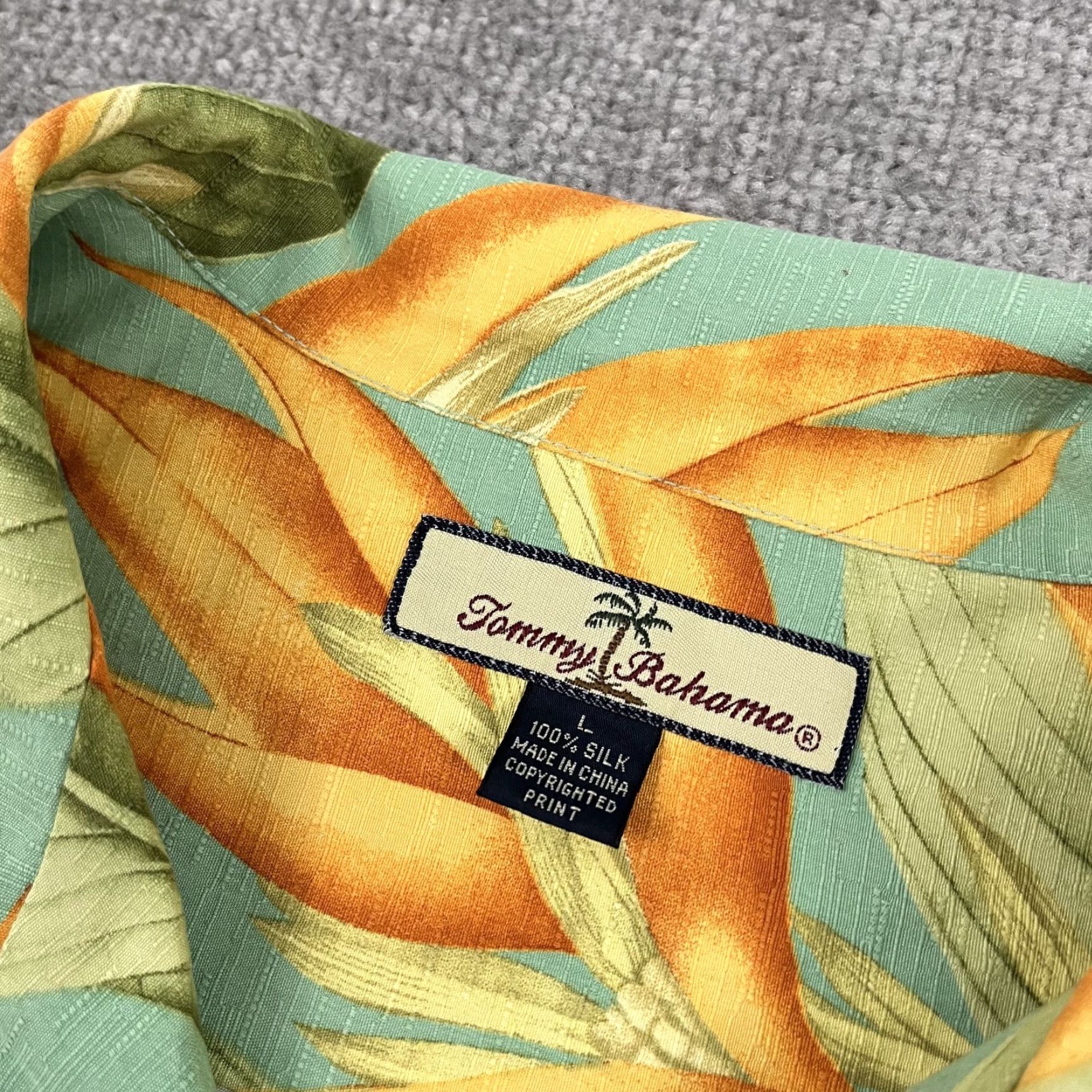 Tommy Bahama Tommy Bahama Hawaiian Shirt Large Silk Floral Tropical Resort Mens Multicolor Size US L / EU 52-54 / 3 - 2 Thumbnail