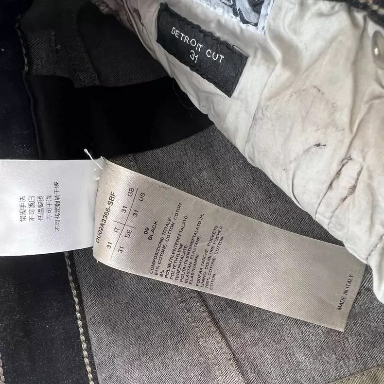 Rick Owens Rick Owens Detroit Cut Waxed Trousers-2508 Size US 31 - 4 Thumbnail