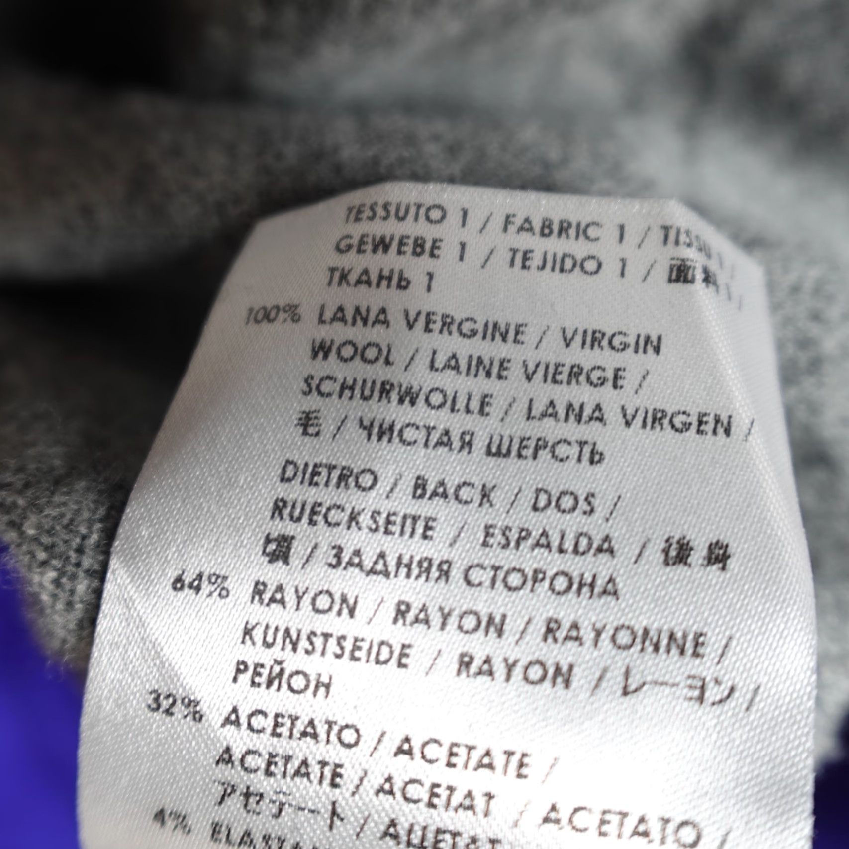 Stella McCartney Stella McCartney Womens Sweater XS Gray Blue Colorblock Pullover Crew Neck Wool Rayon Made in Italy Size XS / US 0-2 / IT 36-38 - 4 Thumbnail