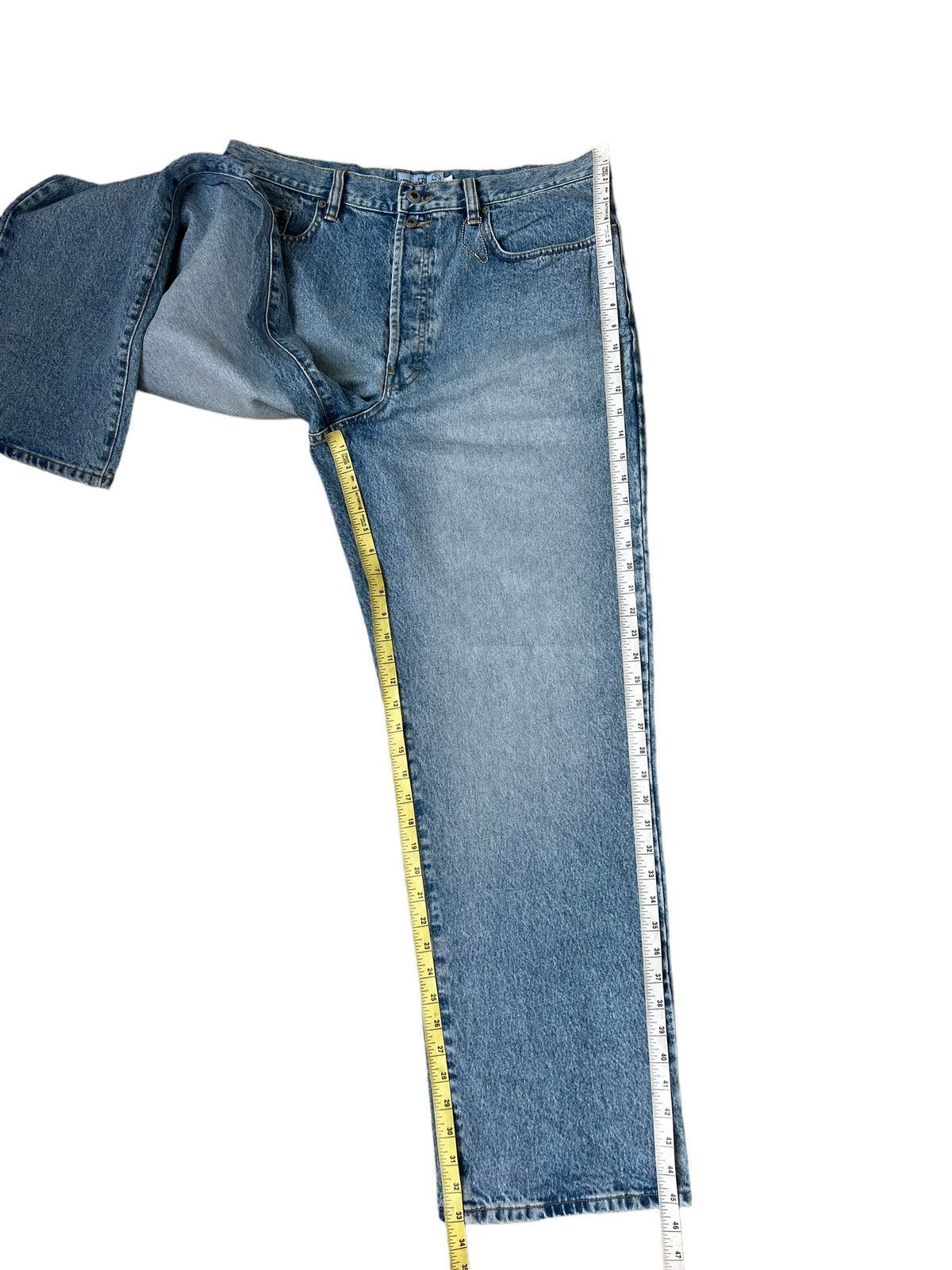 JNCO NWT Vintage 90s Mecca Usa Light Blue Denim Baggy Jeans Size US 36 / EU 52 - 5 Thumbnail