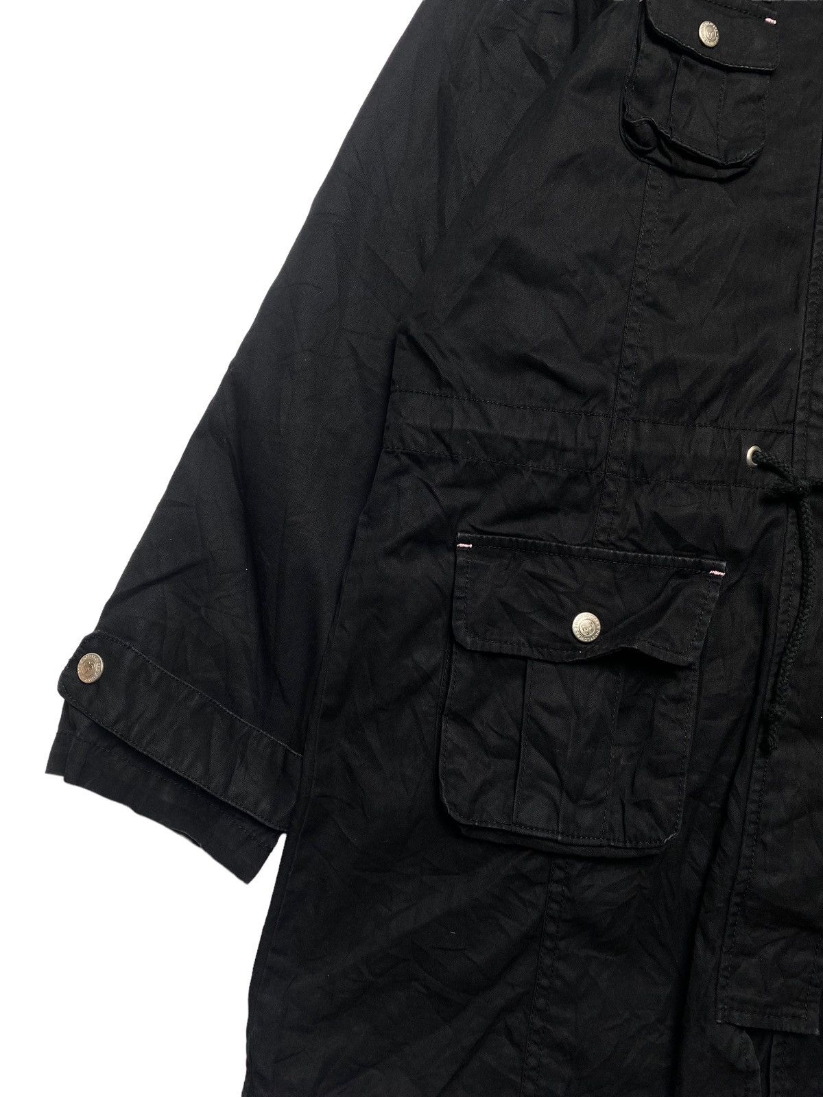 Japanese Brand 2000s Daisy Lovers - Black Cargo Jacket Hidden Hoodie Size M / US 6-8 / IT 42-44 - 4 Thumbnail